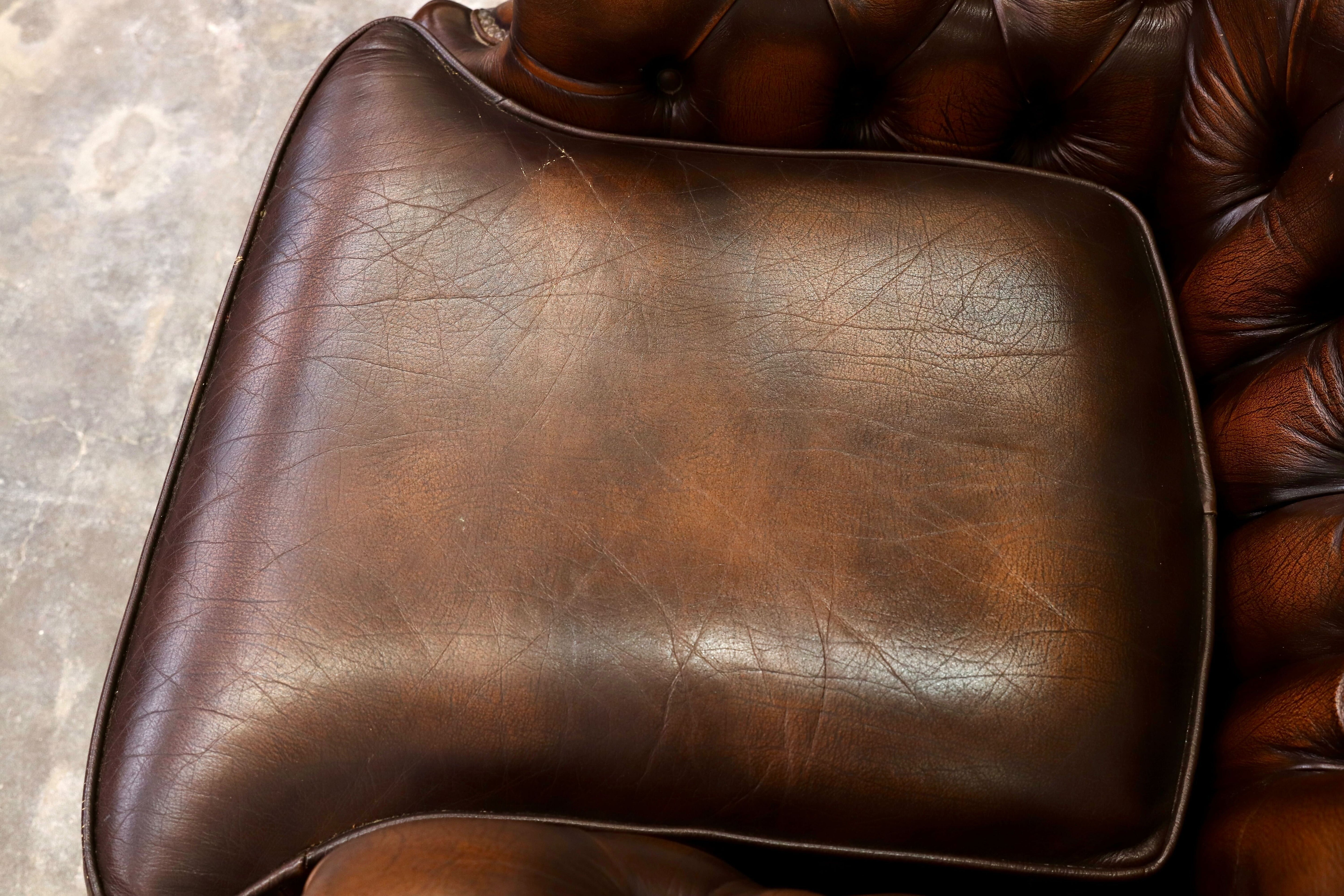GMIK400B○centurion furniture 西洋 イギリス ヴィンテージ 1人掛けソファ シングルソファ ラウンジチェア 本革 ブラウン レザー 稀少