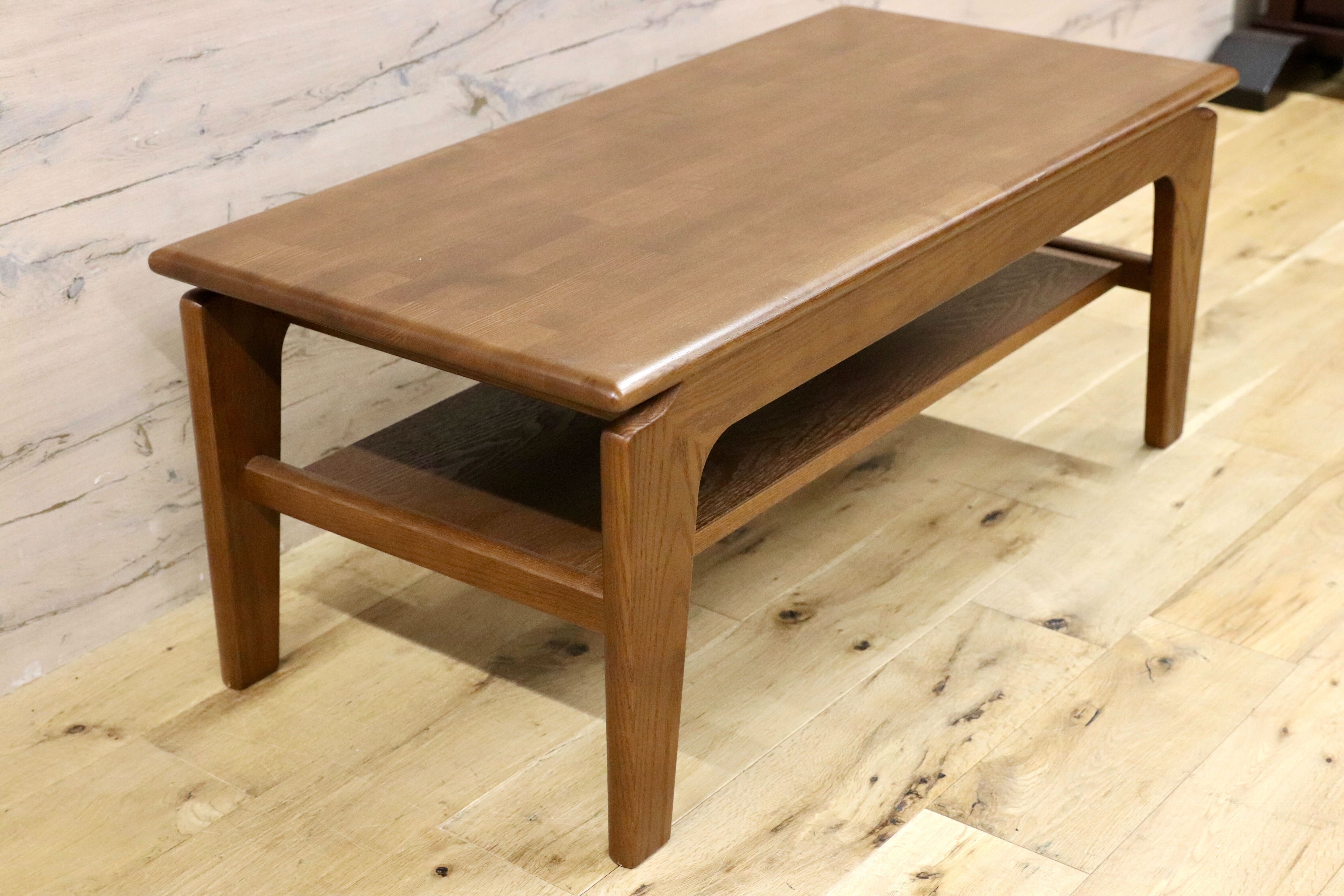 GMGT211○多慶屋 / TAKEYA ローテーブル カフェテーブル センターテーブル 楢材 オーク ブラウン 北欧スタイル