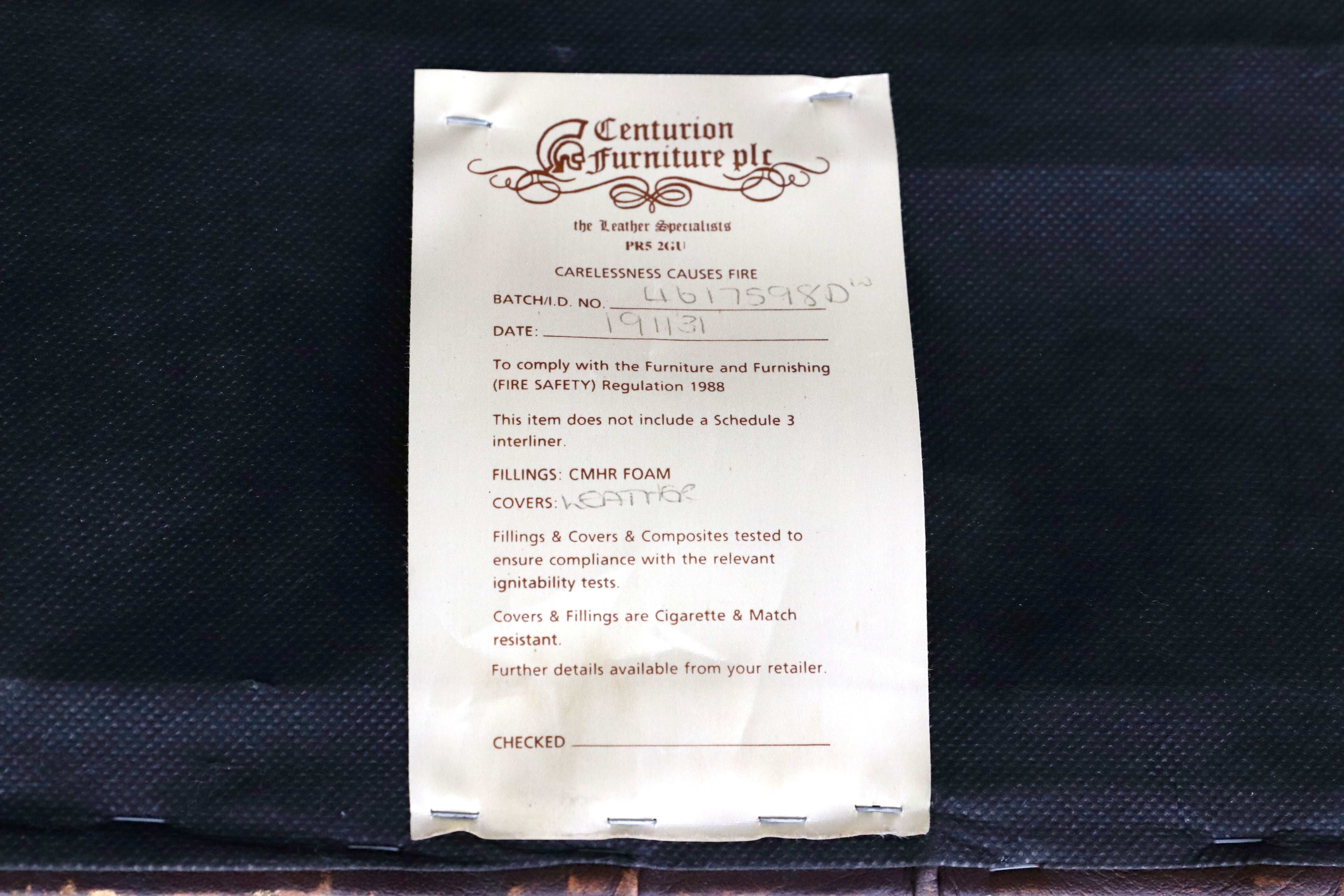GMIK400B○centurion furniture 西洋 イギリス ヴィンテージ 1人掛けソファ シングルソファ ラウンジチェア 本革 ブラウン レザー 稀少