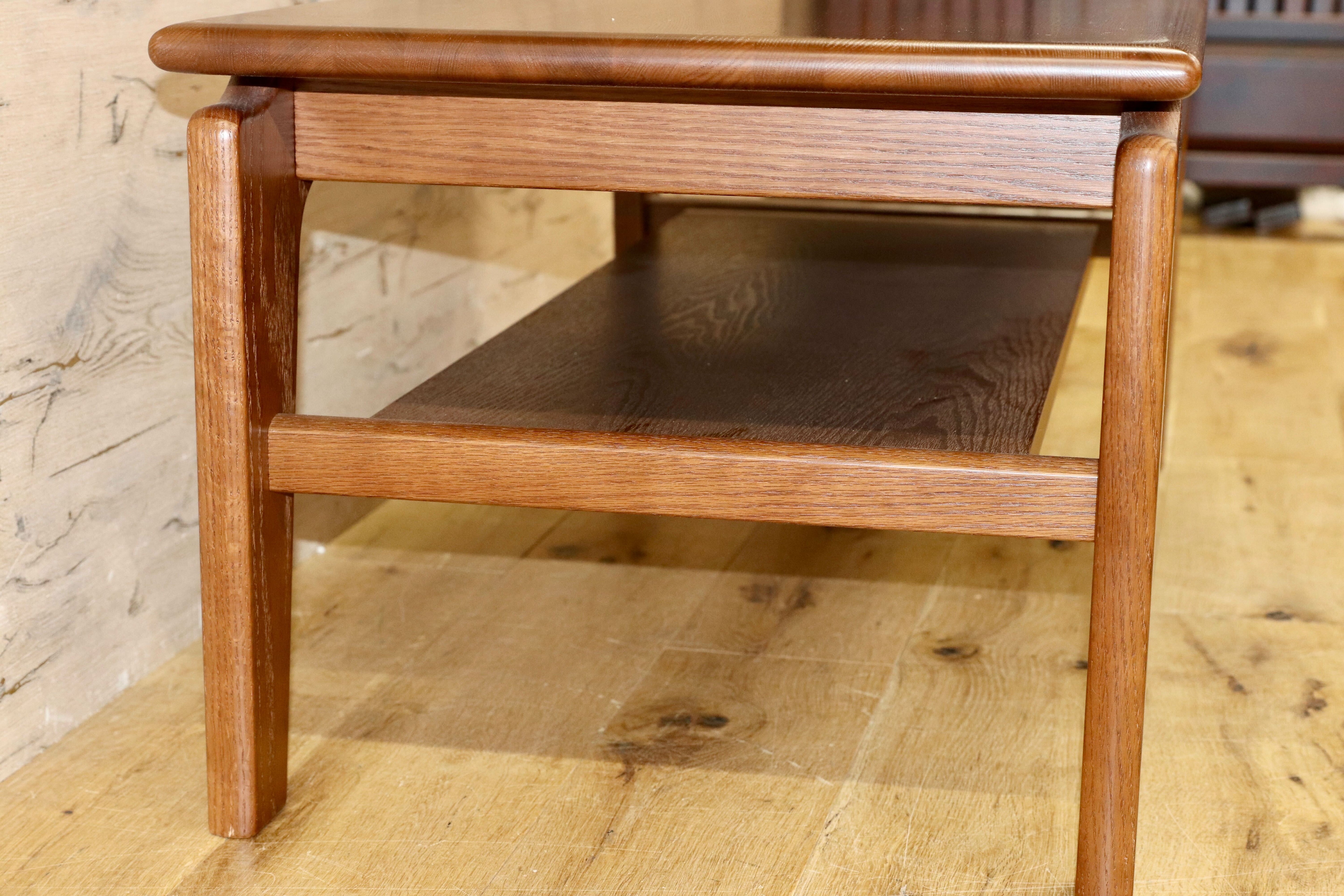 GMGT211○多慶屋 / TAKEYA ローテーブル カフェテーブル センターテーブル 楢材 オーク ブラウン 北欧スタイル