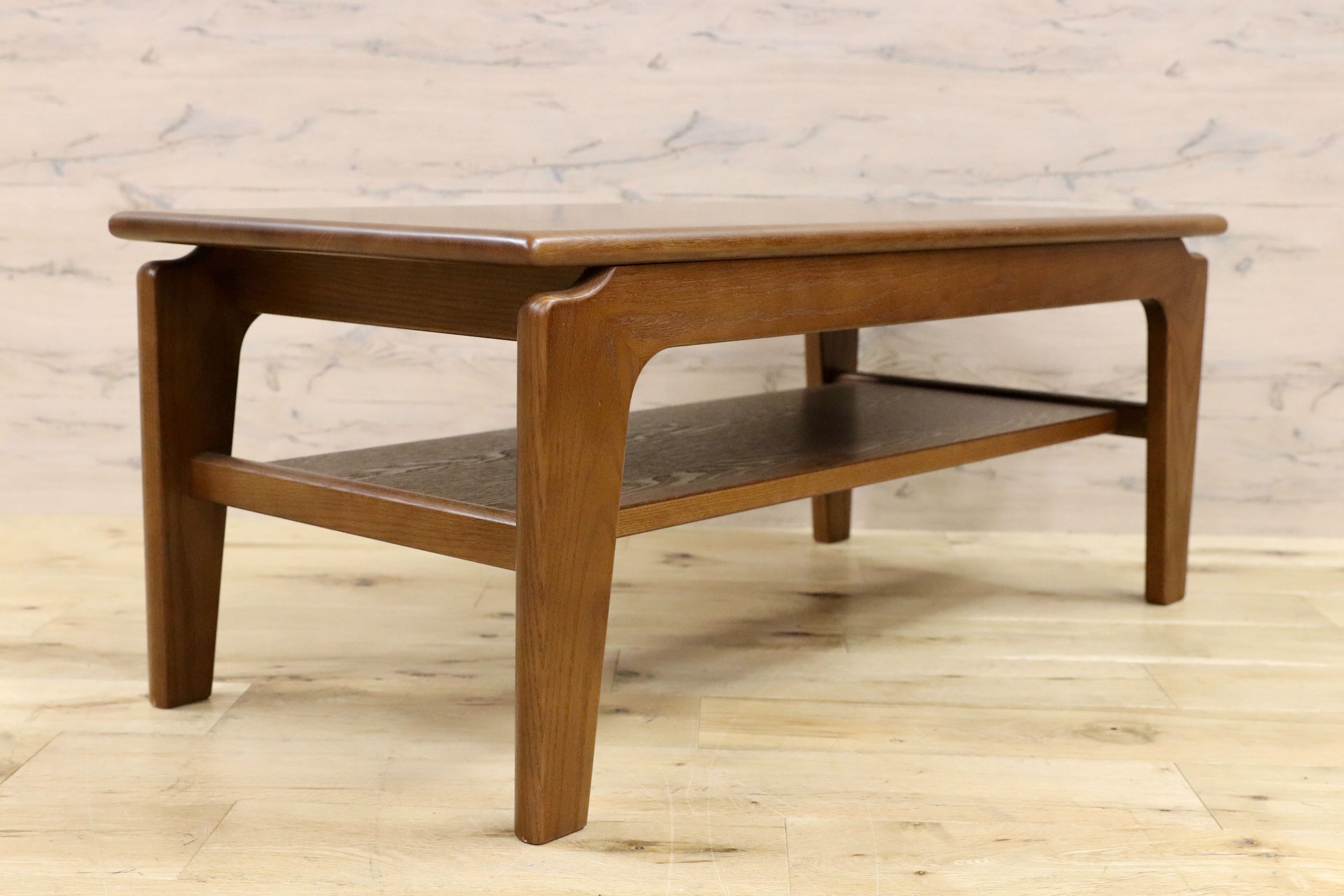 GMGT211○多慶屋 / TAKEYA ローテーブル カフェテーブル センターテーブル 楢材 オーク ブラウン 北欧スタイル