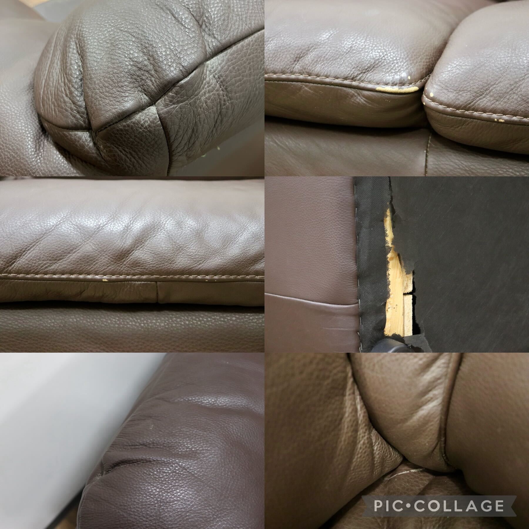 GMGH307B○enzo dambrosio / エンツォダンブロシオ 3人掛けソファ トリプルソファ 本革 ブラウン イタリア製 IDC大塚家具 定価約40万