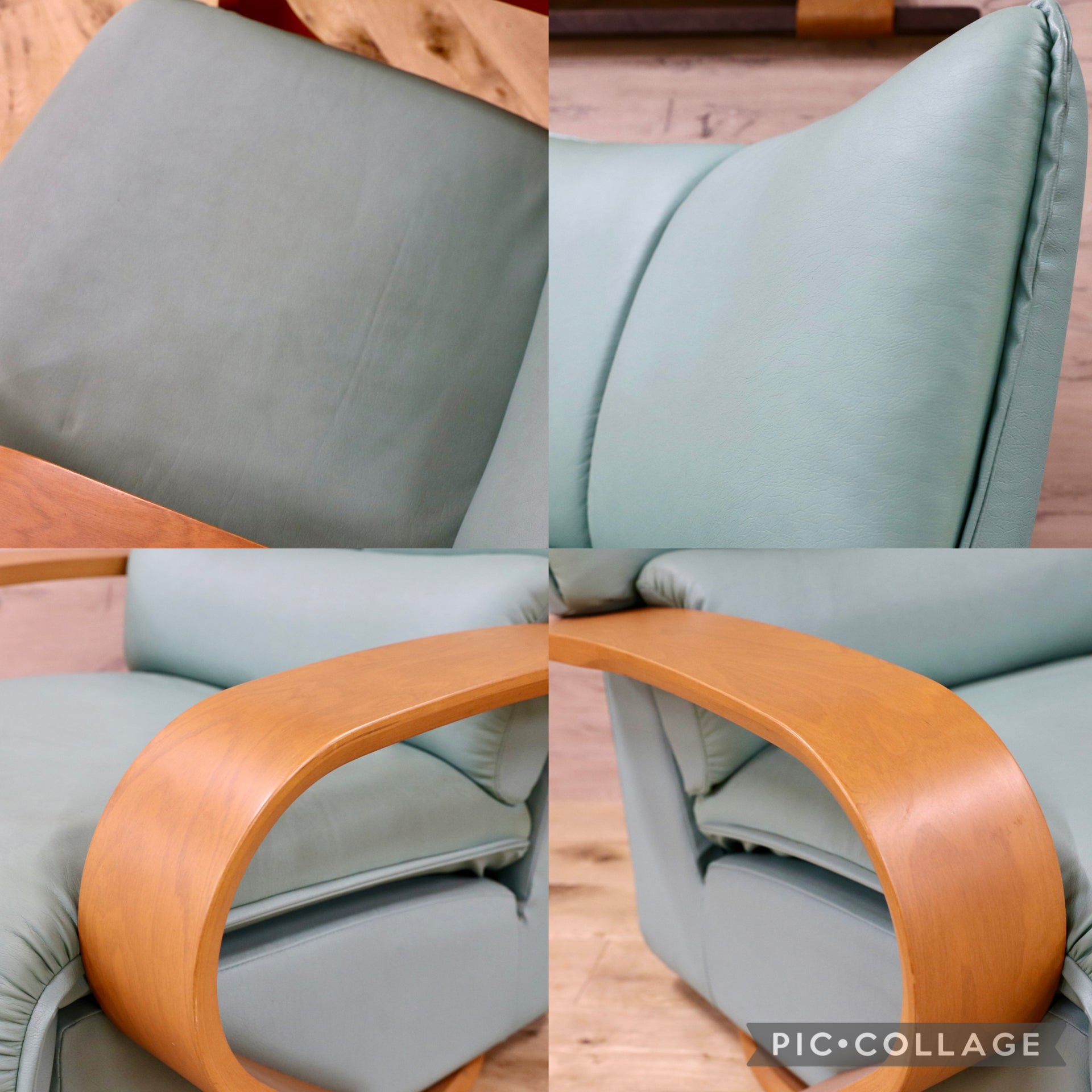 GMFN5595○FUJI FURNITURE / 冨士ファニチア 回転式 パーソナルチェア 1人掛けソファ 合皮 ラウンジチェア 徳島家具