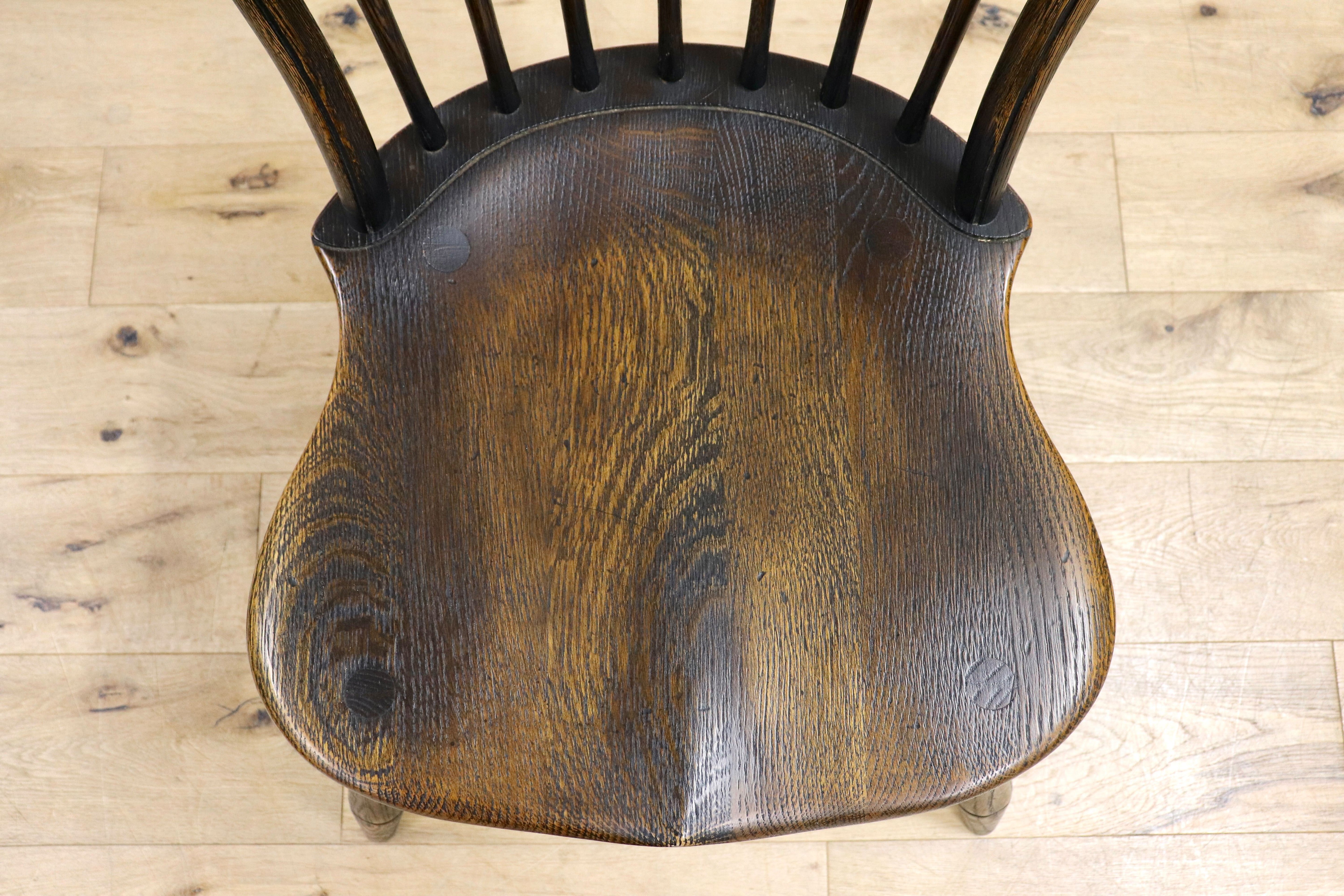 GMIK612A○飛騨産業 / HIDA キツツキ PROVINCIAL ボウバックチェア ダイニングチェア 椅子 オーク無垢材 定価17.6万