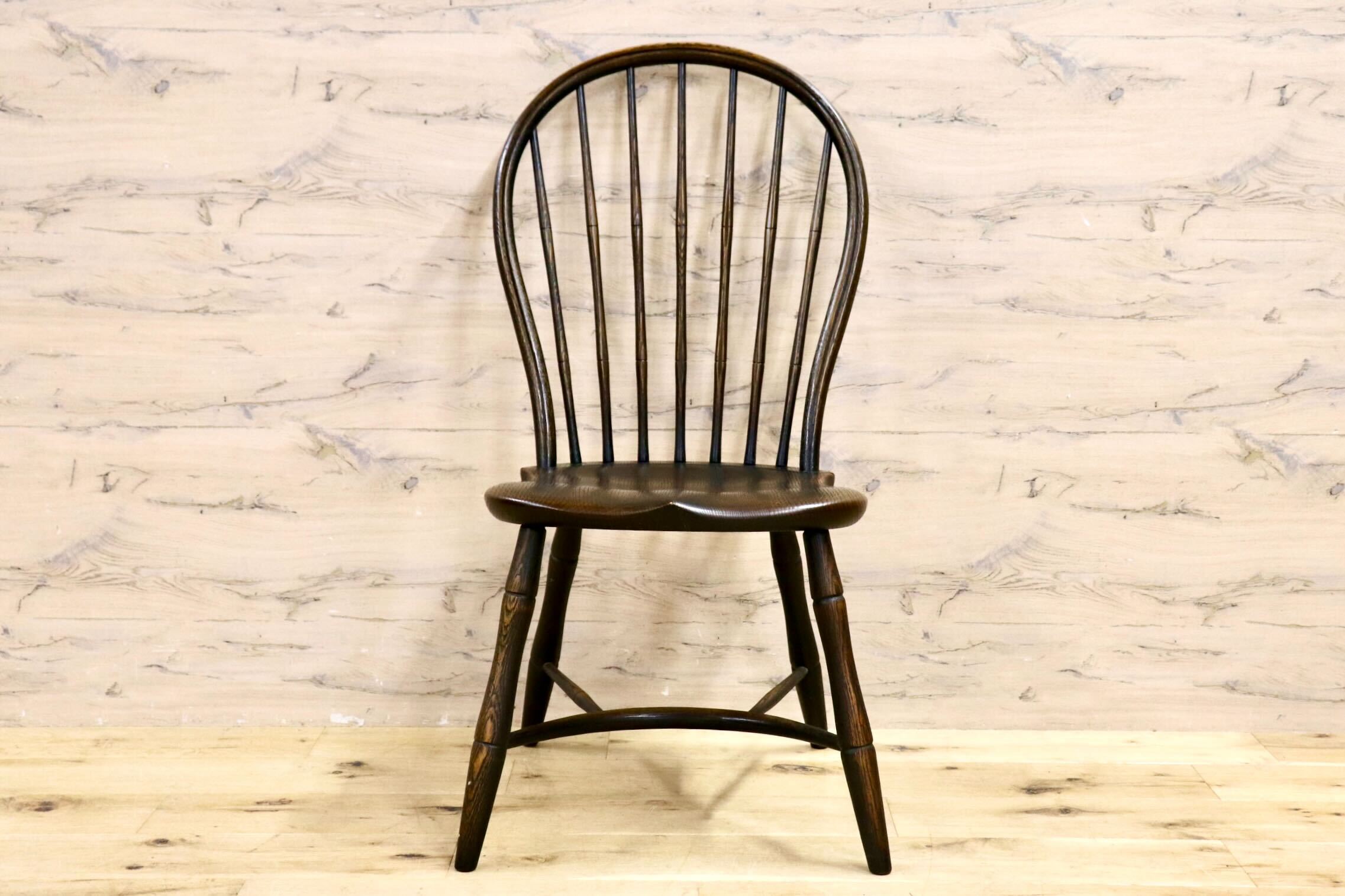 GMIK612B○飛騨産業 / HIDA キツツキ PROVINCIAL ボウバックチェア ダイニングチェア 椅子 オーク無垢材 定価17.6万