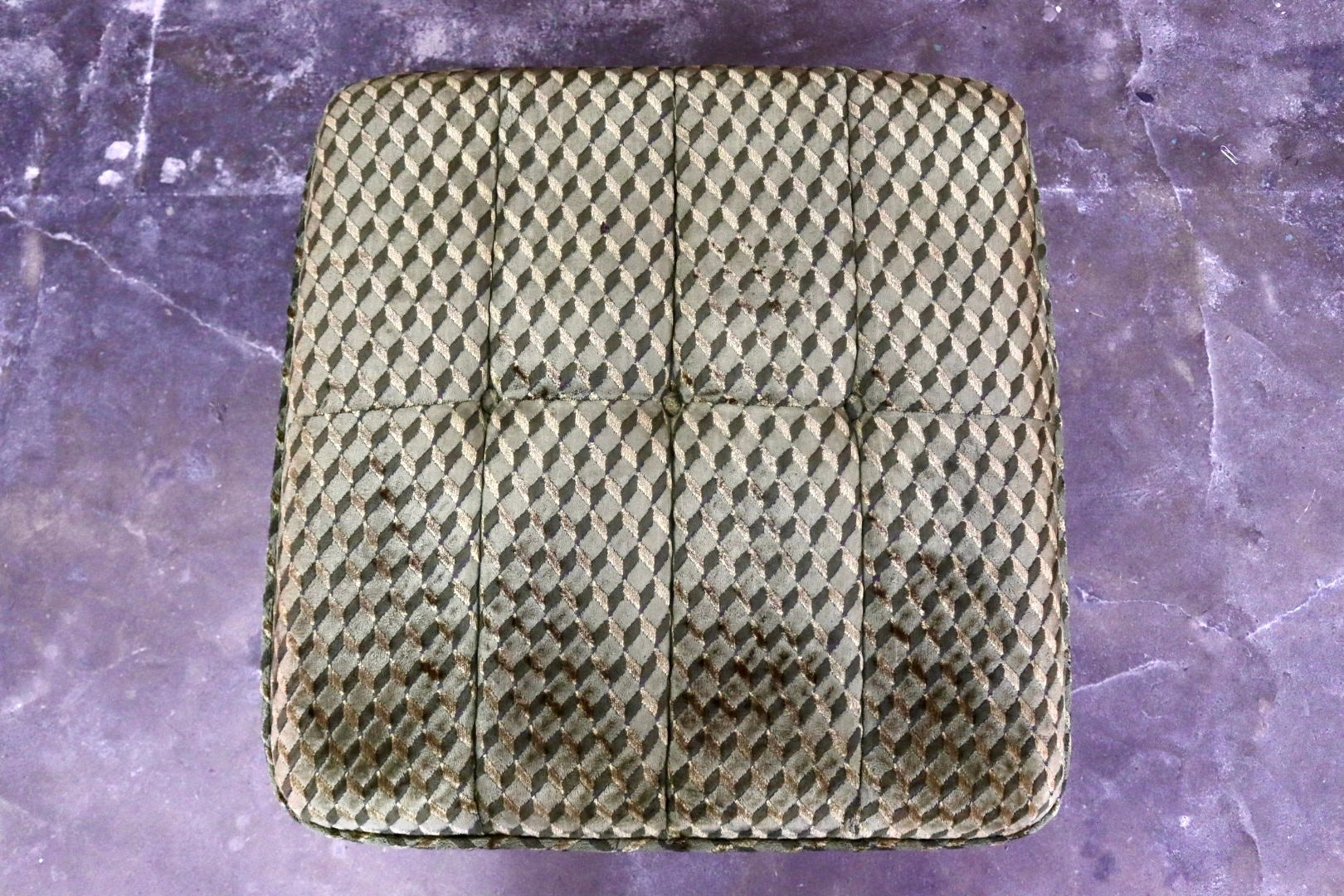 GMJK210G○karimoku / カリモク ラウンジオットマン フットスツール 椅子 ファブリック オールドカリモク ヴィンテージ 国産家具