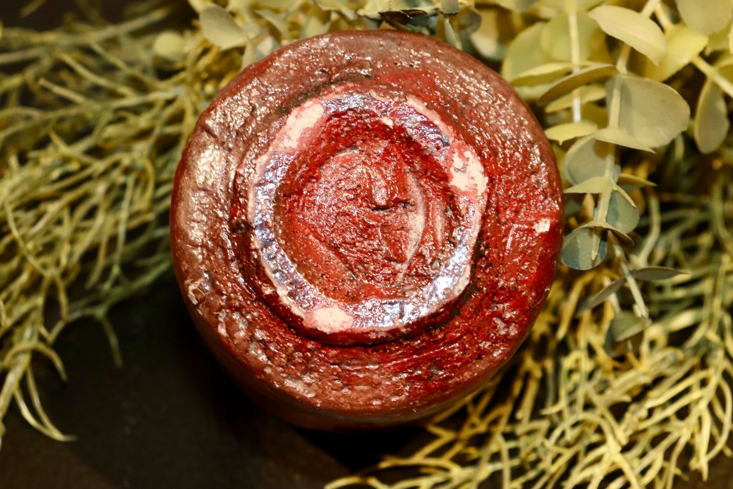 GMIO203◯丹文窯 丹波焼 赤丹波 陶磁器 茶器 酒器 湯呑み 伝統工芸 丹波篠山 未使用