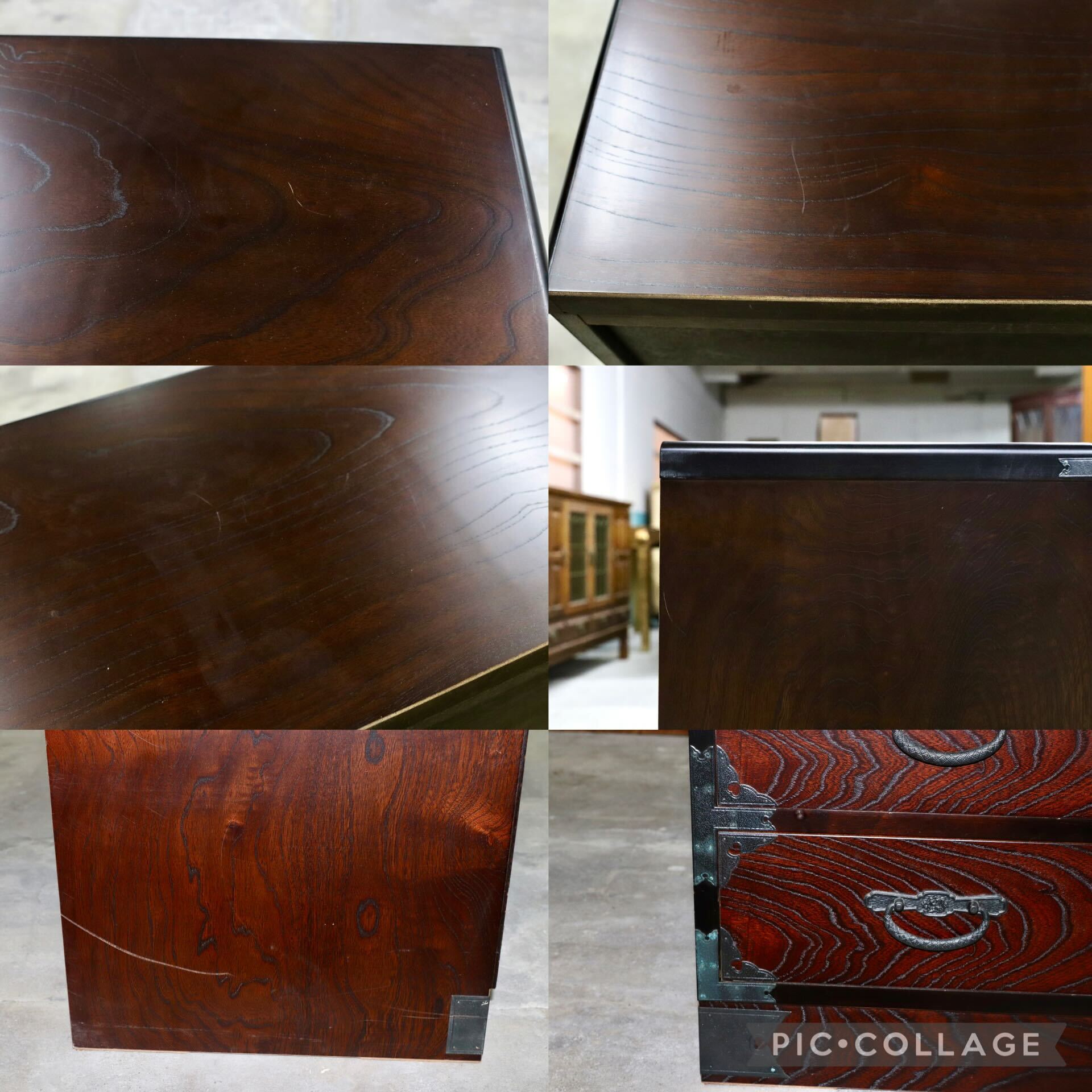 GMIS130○民芸家具 サイドボード リビングボード 整理箪笥 チェスト 民藝 和モダン レトロ アンティーク