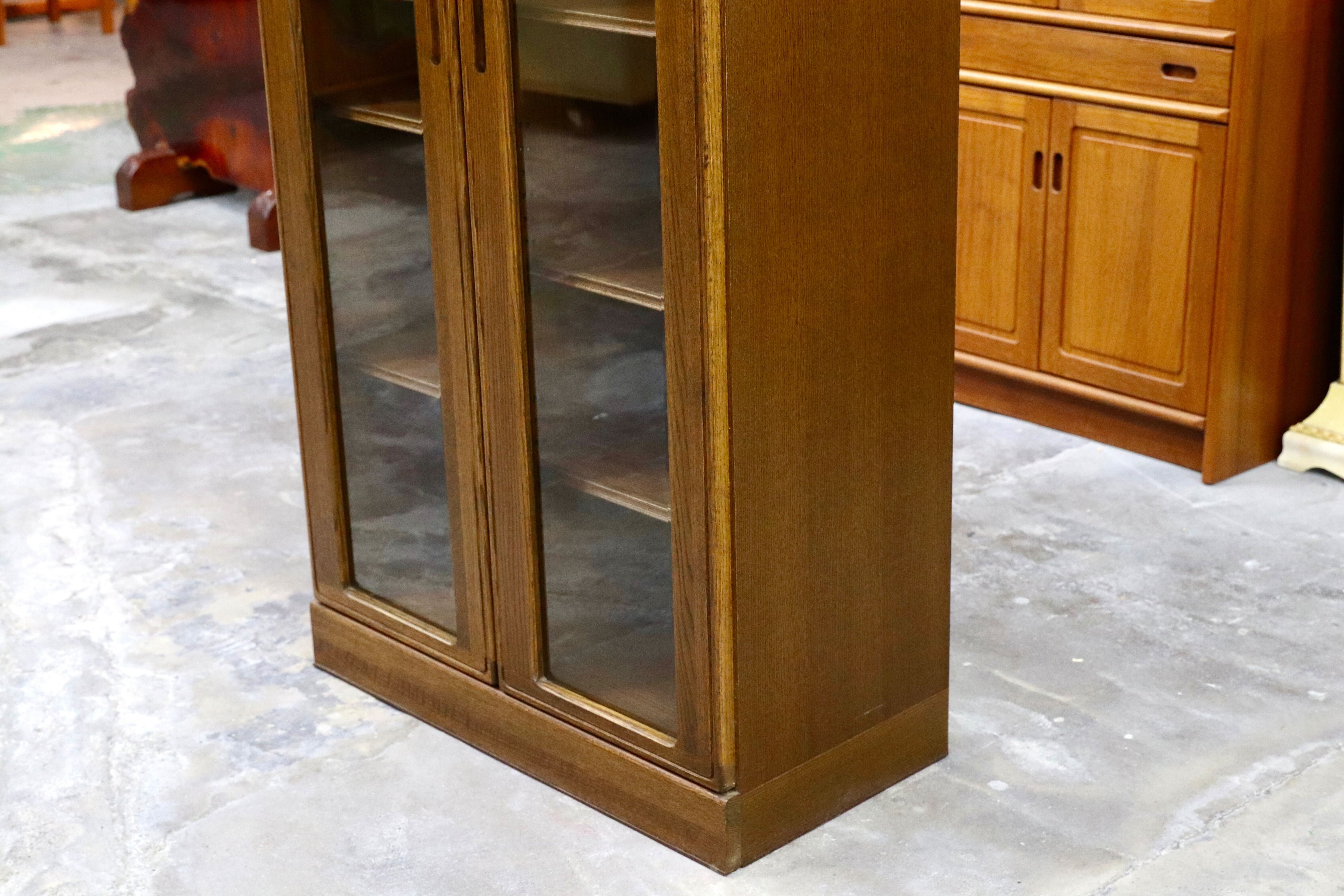 GMIK399○起立木工 / KIRITSU FURNITURE 本棚 書棚 ブックケース ブックキャビネット オーク ブラウン 国産 ヴィンテージ ノスタルジック