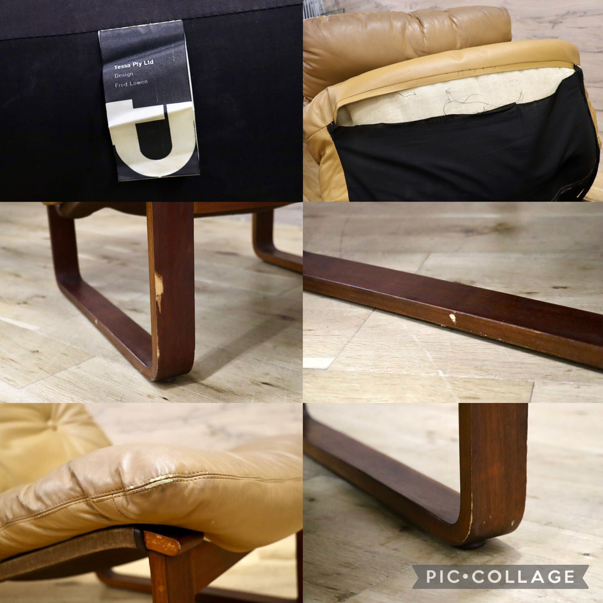 GMIK217○Tessa Furniture / テッサ・ファニチャー Angel エンゼル シングルソファ パーソナルチェア 本革 モダン ヴィンテージ 稀少