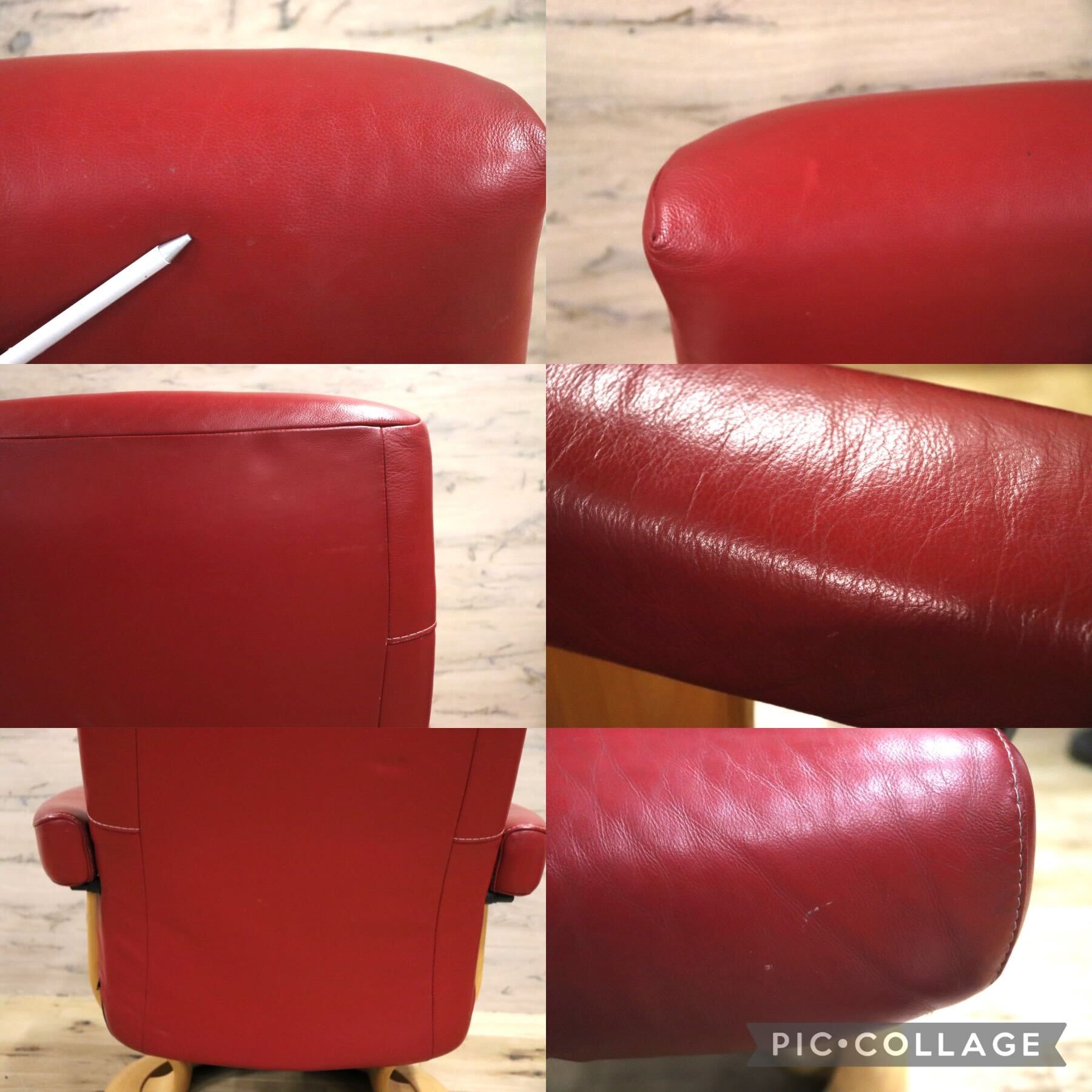 GMHK257○EKORNES / エコーネス ストレスレスチェア アルファ リクライニングチェア 本革 北欧 ノルウェー ヴィンテージ 廃番 希少