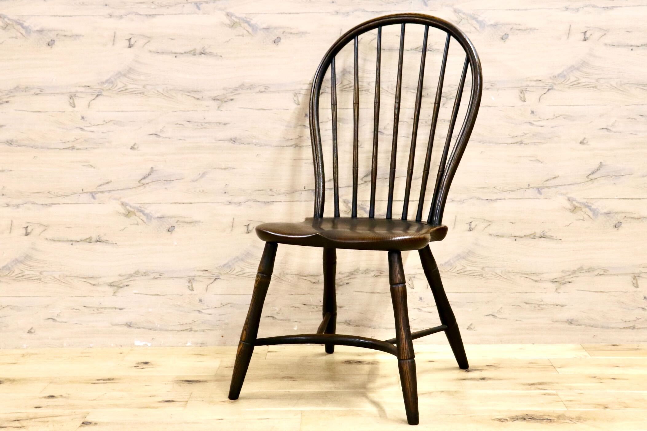 GMIK612B○飛騨産業 / HIDA キツツキ PROVINCIAL ボウバックチェア ダイニングチェア 椅子 オーク無垢材 定価17.6万