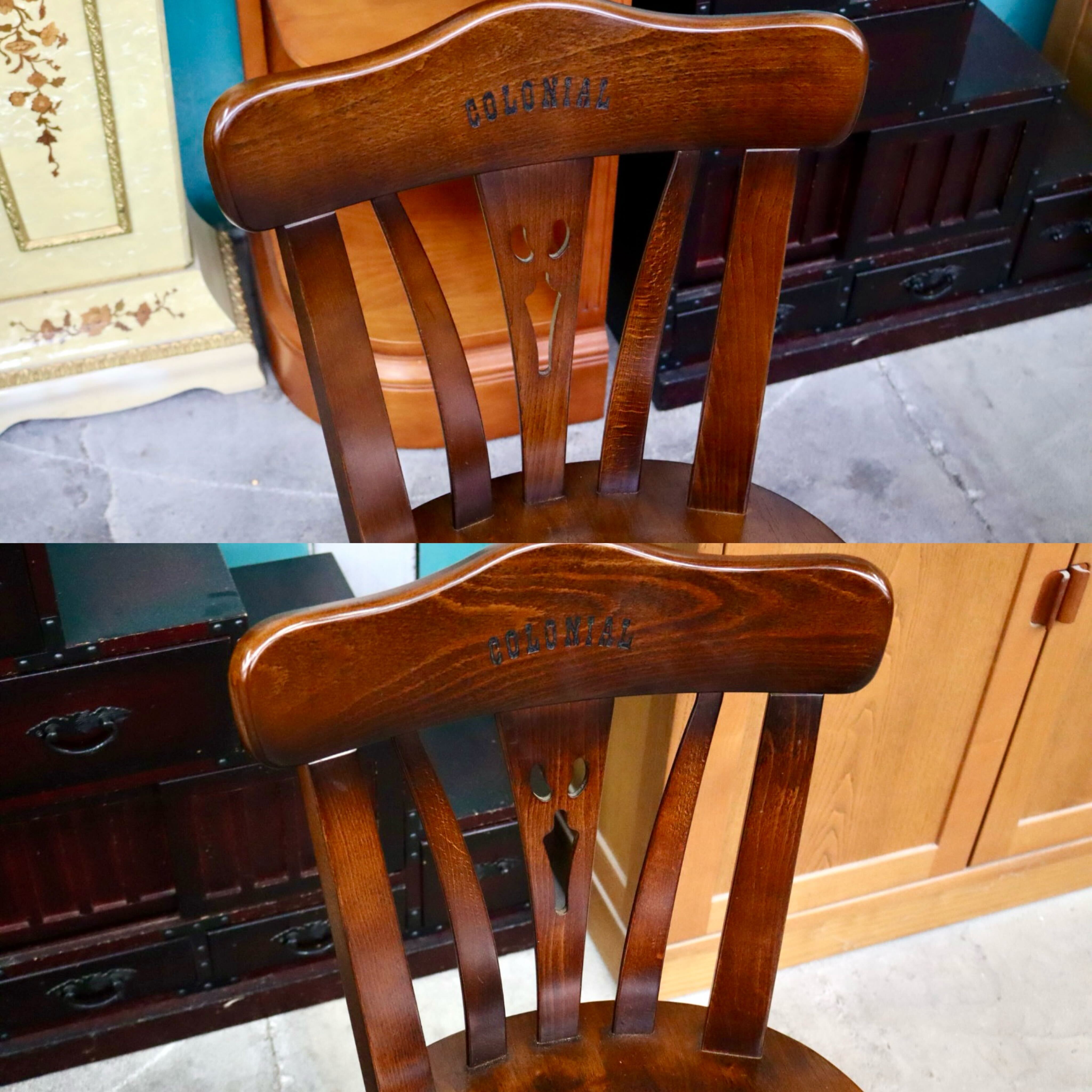 GMIS382A○karimoku / カリモク コロニアル ダイニングチェア アームレスチェア 椅子 2脚セット 木製 無垢材 国産家具 クラシック