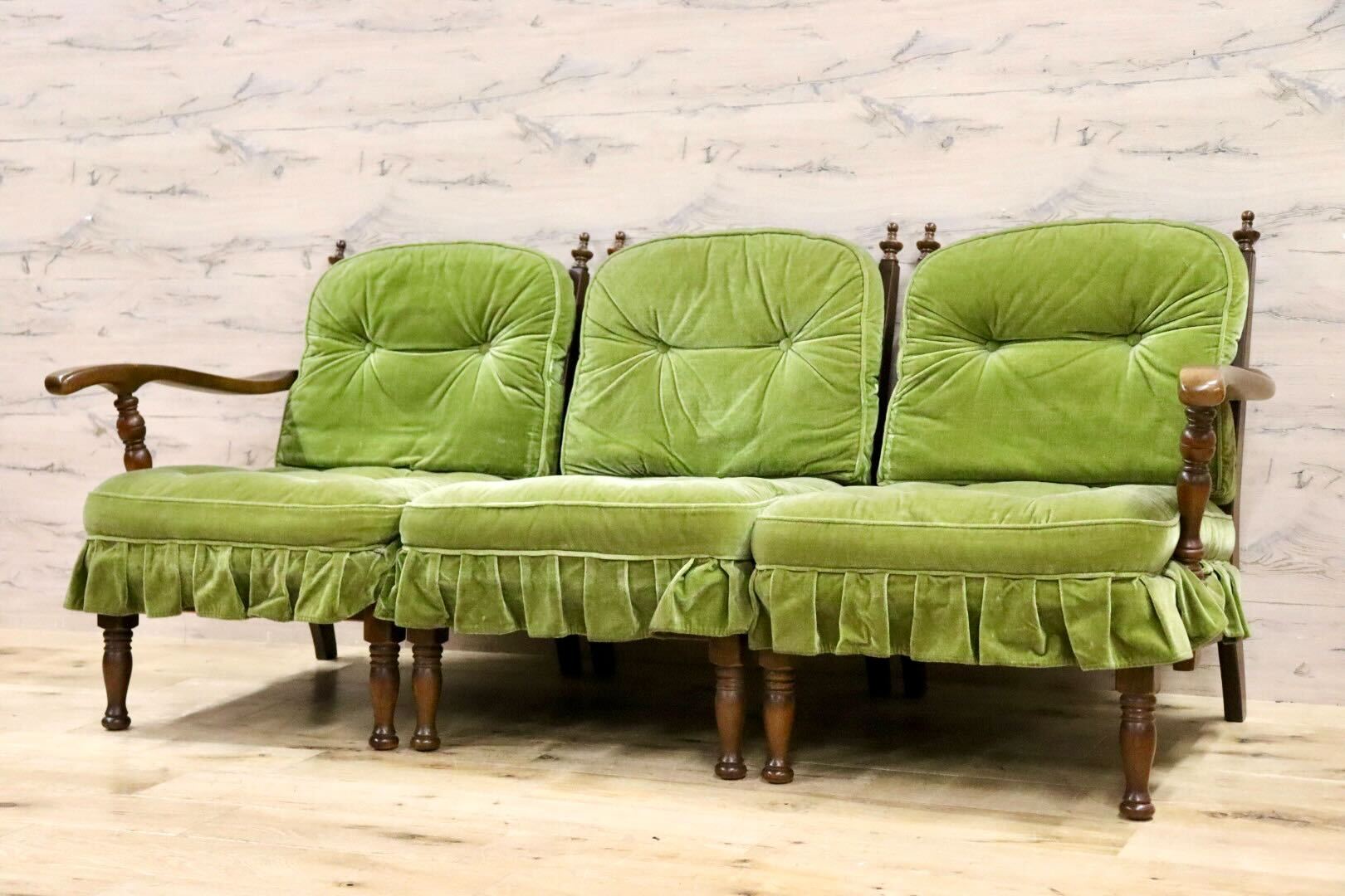 GMHH271○飛騨産業 / HIDA キツツキ 穂高 3人掛けソファ トリプル  