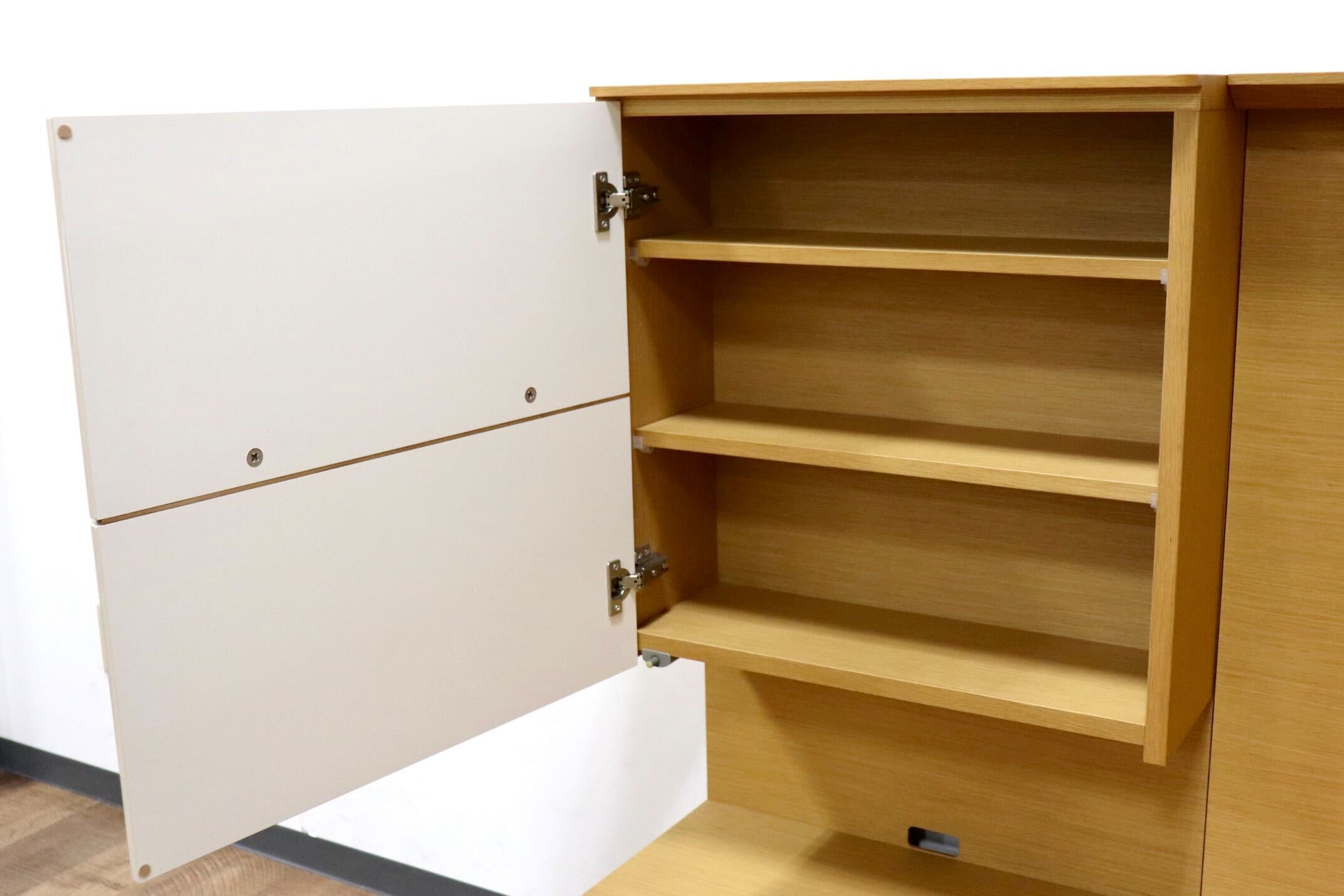 GMGN397○karimoku / カリモク Direttore ディレトーレ TVボード AVボード リビングボード キャスター付き 収納家具 オーク材 国産家具