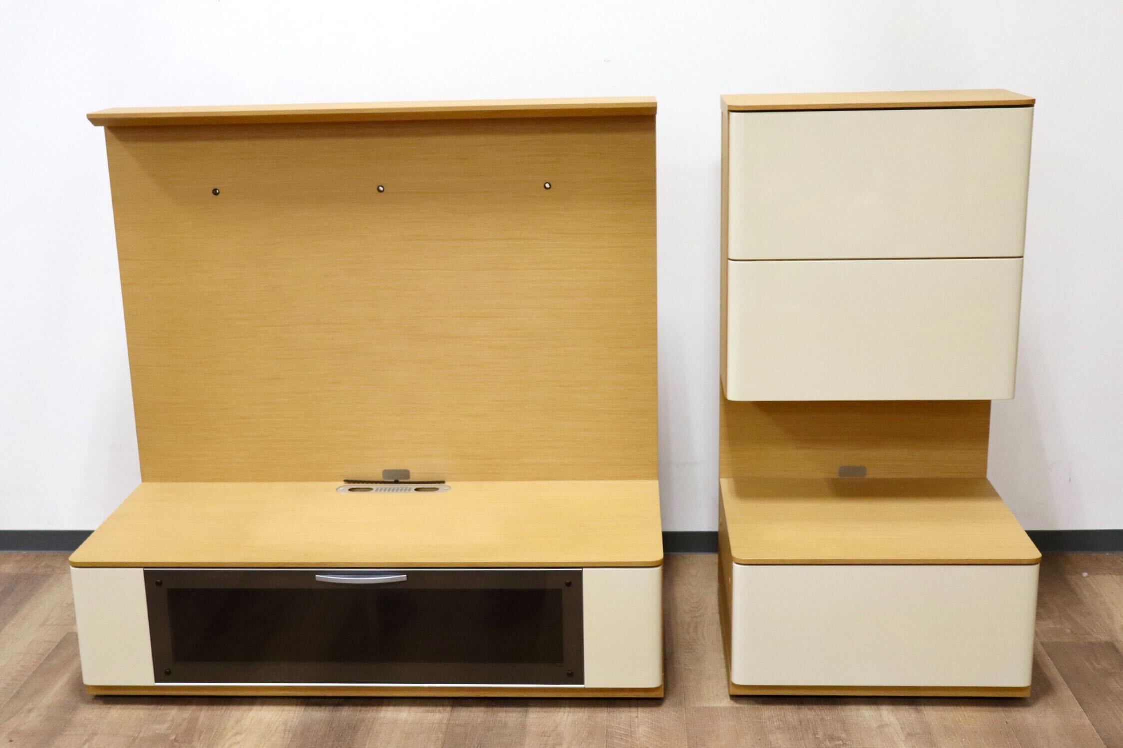 GMGN397○karimoku / カリモク Direttore ディレトーレ TVボード AVボード リビングボード キャスター付き 収納家具 オーク材 国産家具