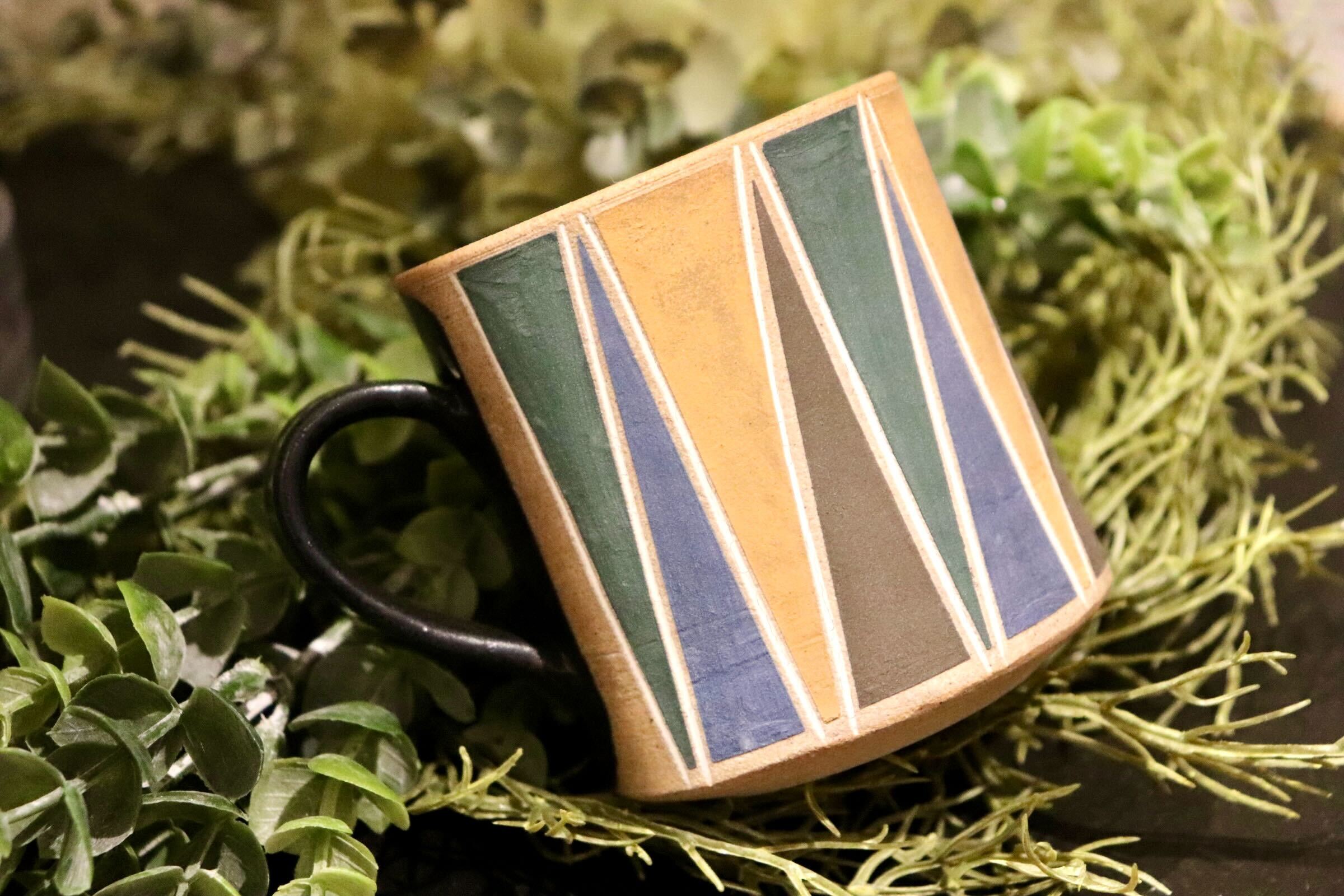 GMIO316-E◯市野悟窯 丹波焼 マグカップ 陶器 市野哲次 コーヒーカップ 伝統工芸 丹波篠山 未使用