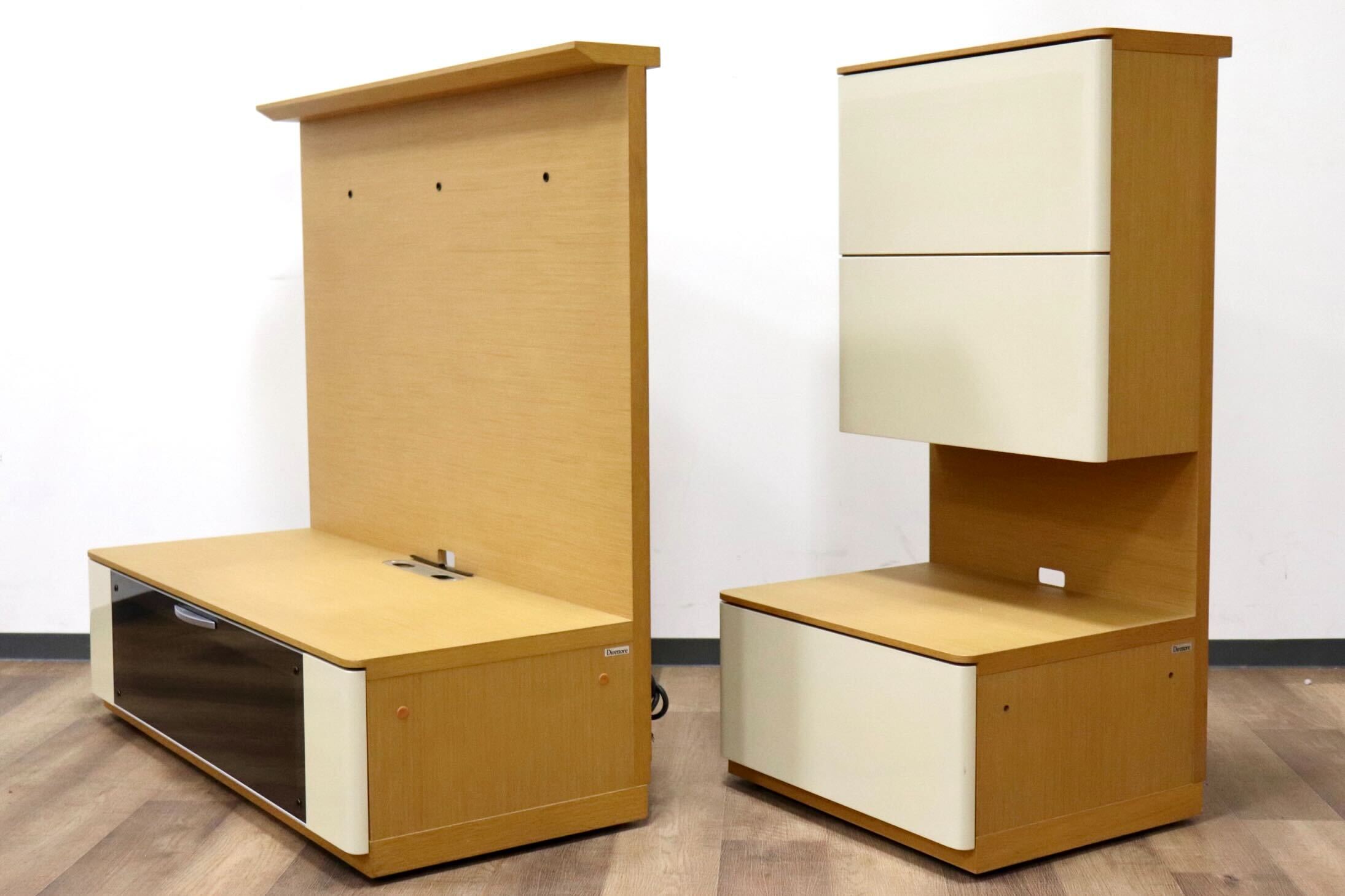 GMGN397○karimoku / カリモク Direttore ディレトーレ TVボード AVボード リビングボード キャスター付き 収納家具 オーク材 国産家具