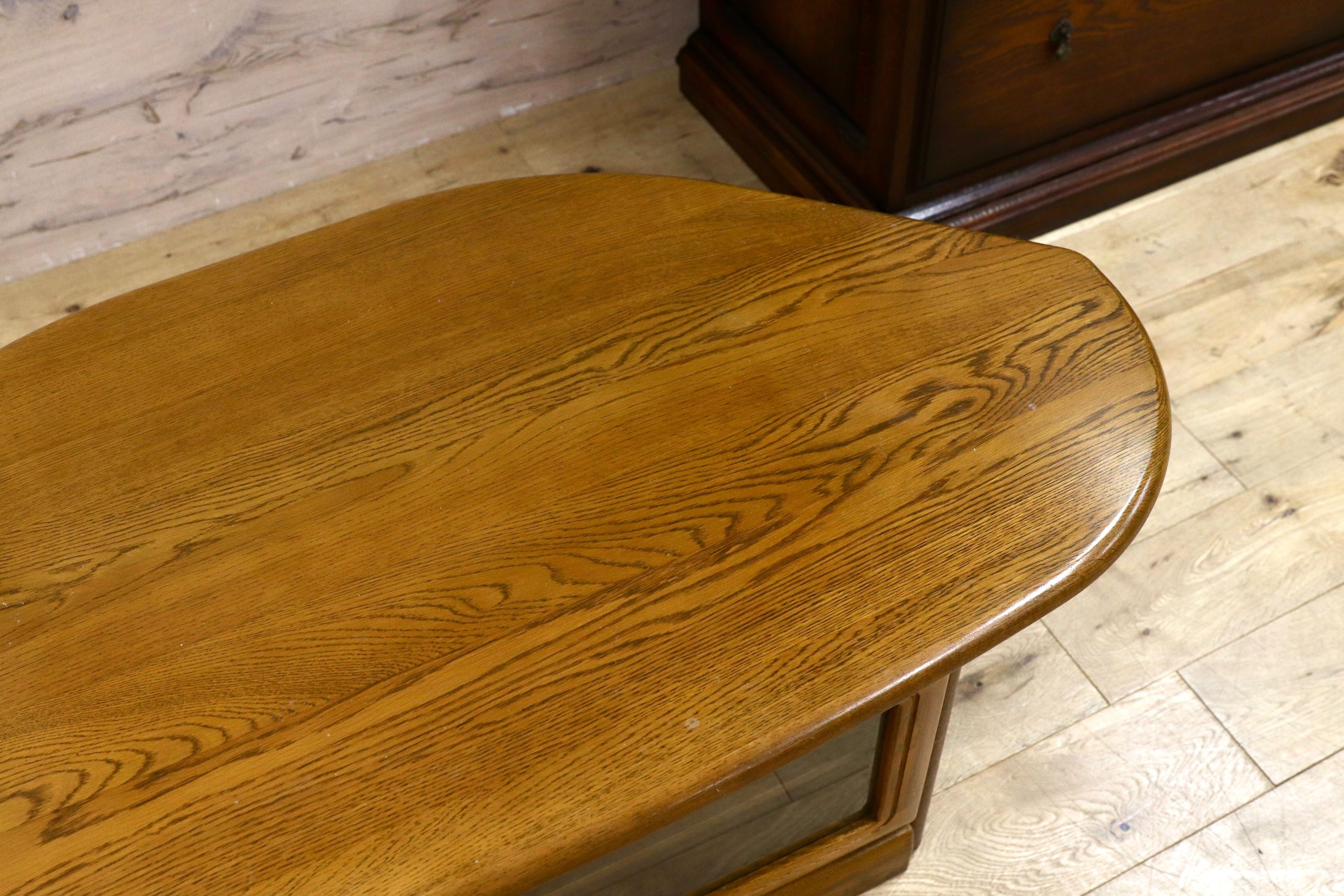 GMIK140○浜本工芸 / HAMAMOTO テレビボード AVボード TVボード ローボード リビングボード 楢材 ブラウン レトロ 和モダン