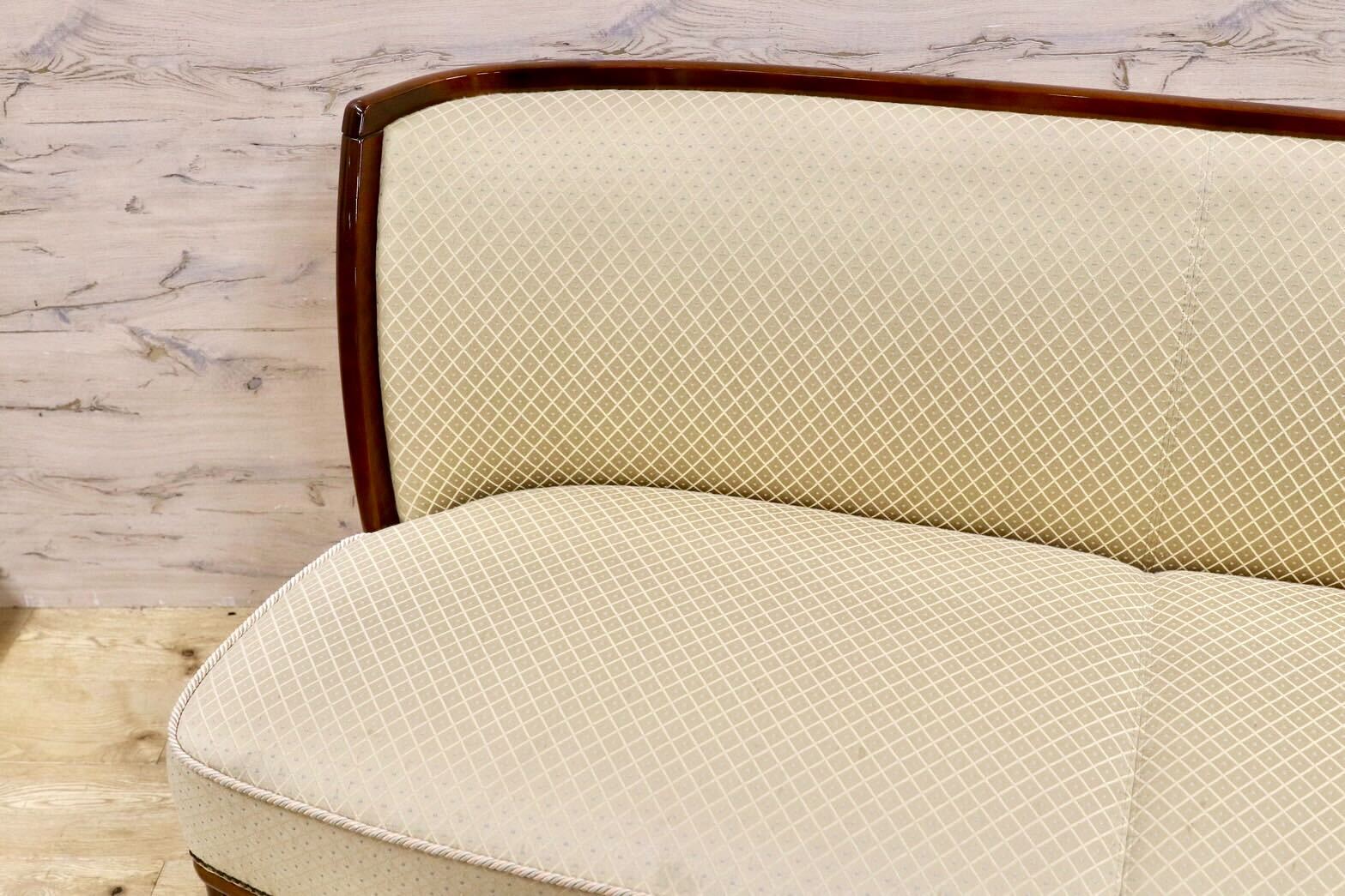 GMHK245○モリシゲ / MORISHIGE 2.5人掛けソファ トリプルソファ 長椅子 ファブリック 応接 最高級 モダン 美品