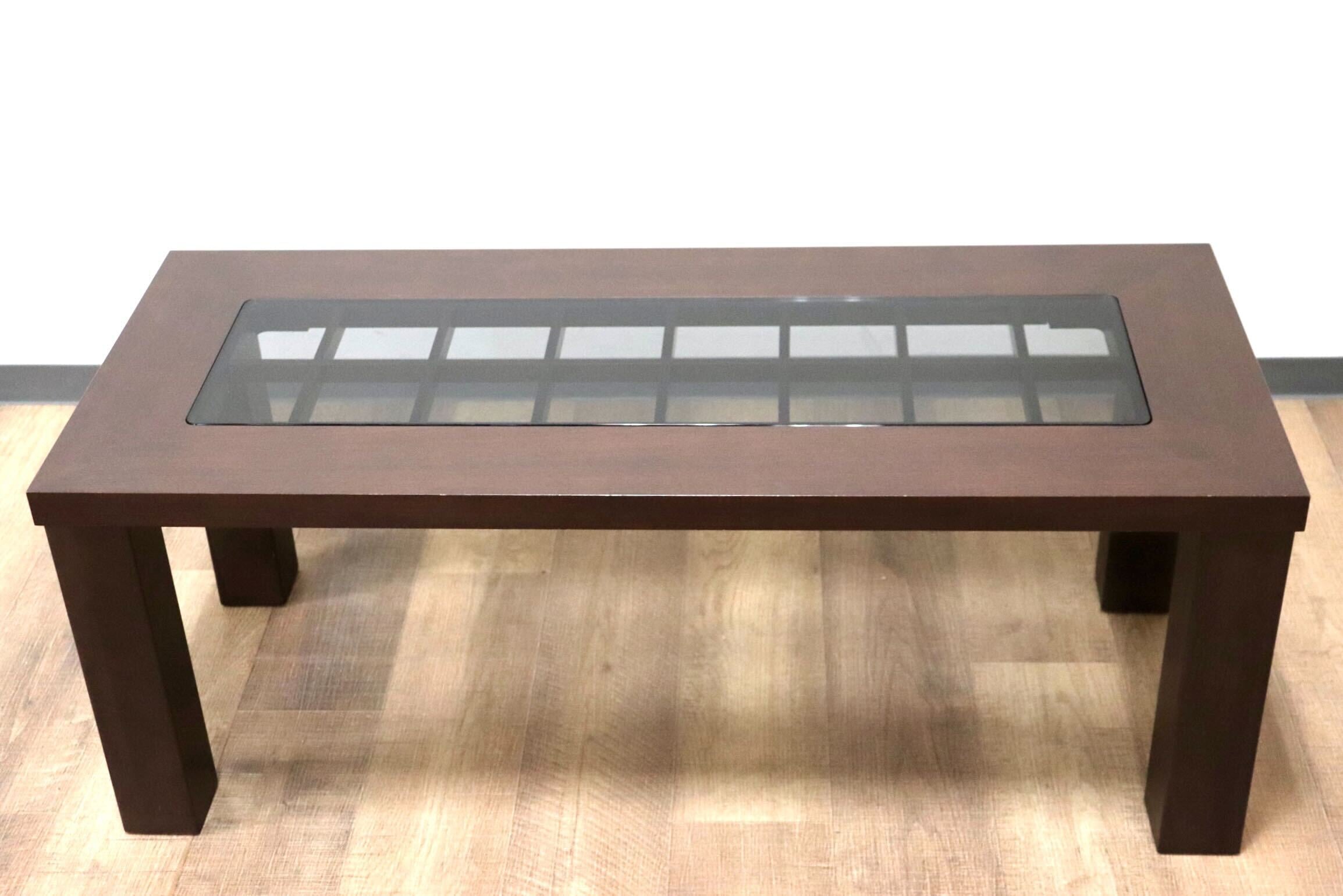 GMGS196○FUJI FURNITURE / 冨士ファニチア センターテーブル リビングテーブル ローテーブル ガラス 応接 天然木 モダン 国産家具