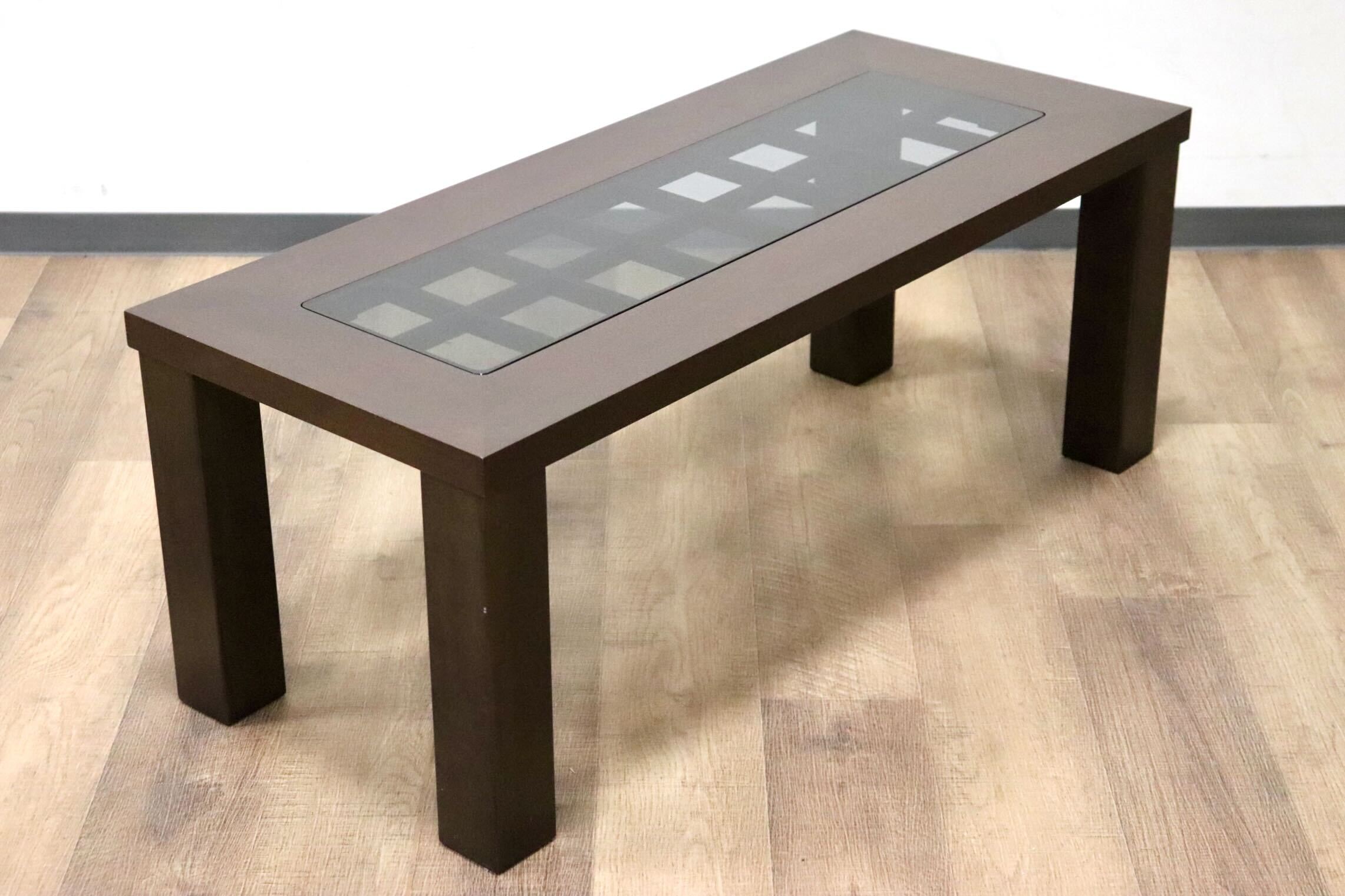 GMGS196○FUJI FURNITURE / 冨士ファニチア センターテーブル リビングテーブル ローテーブル ガラス 応接 天然木 モダン 国産家具