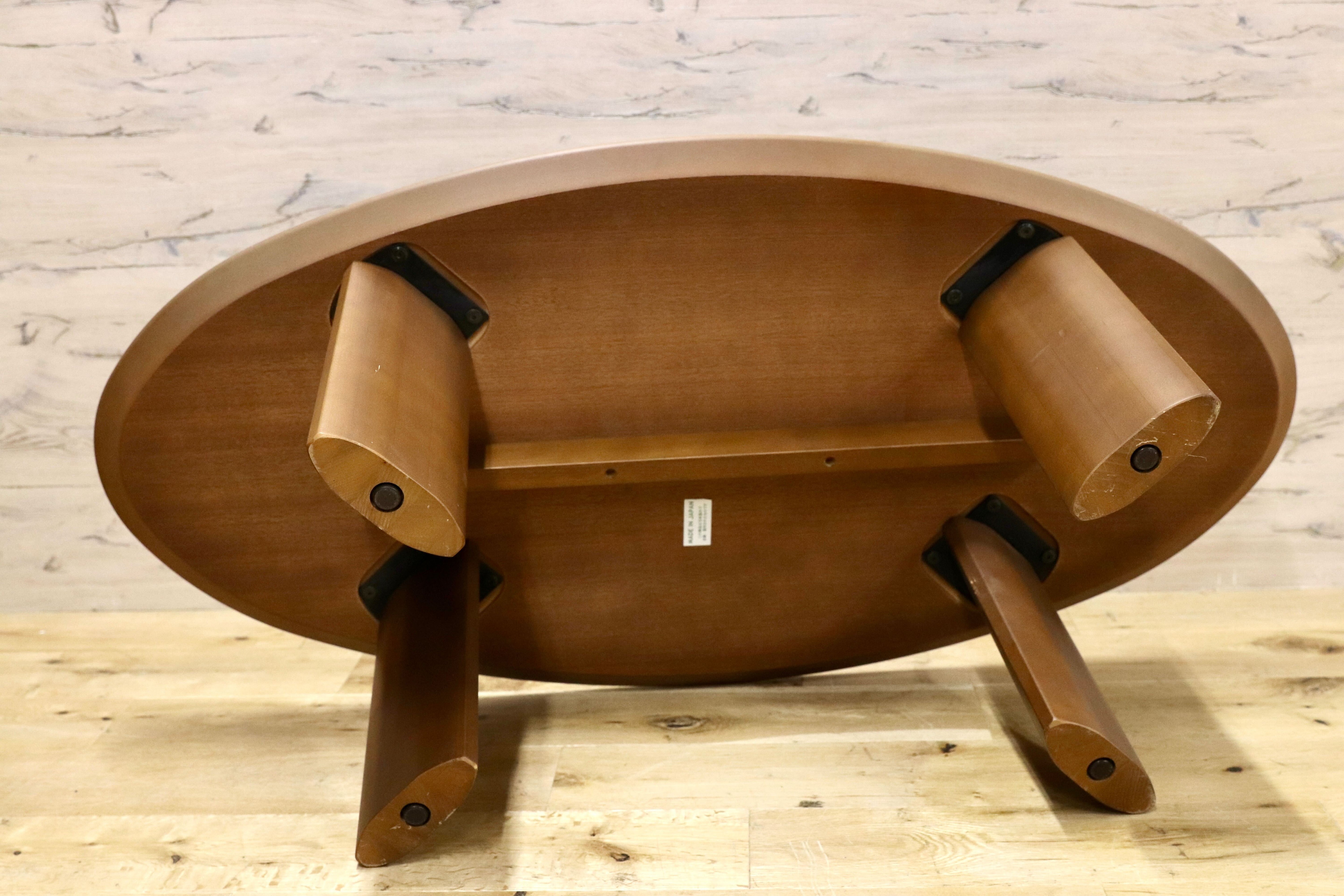 GMHH50○オーク調 ブラウン センターテーブル リビングテーブル 木製 和モダン