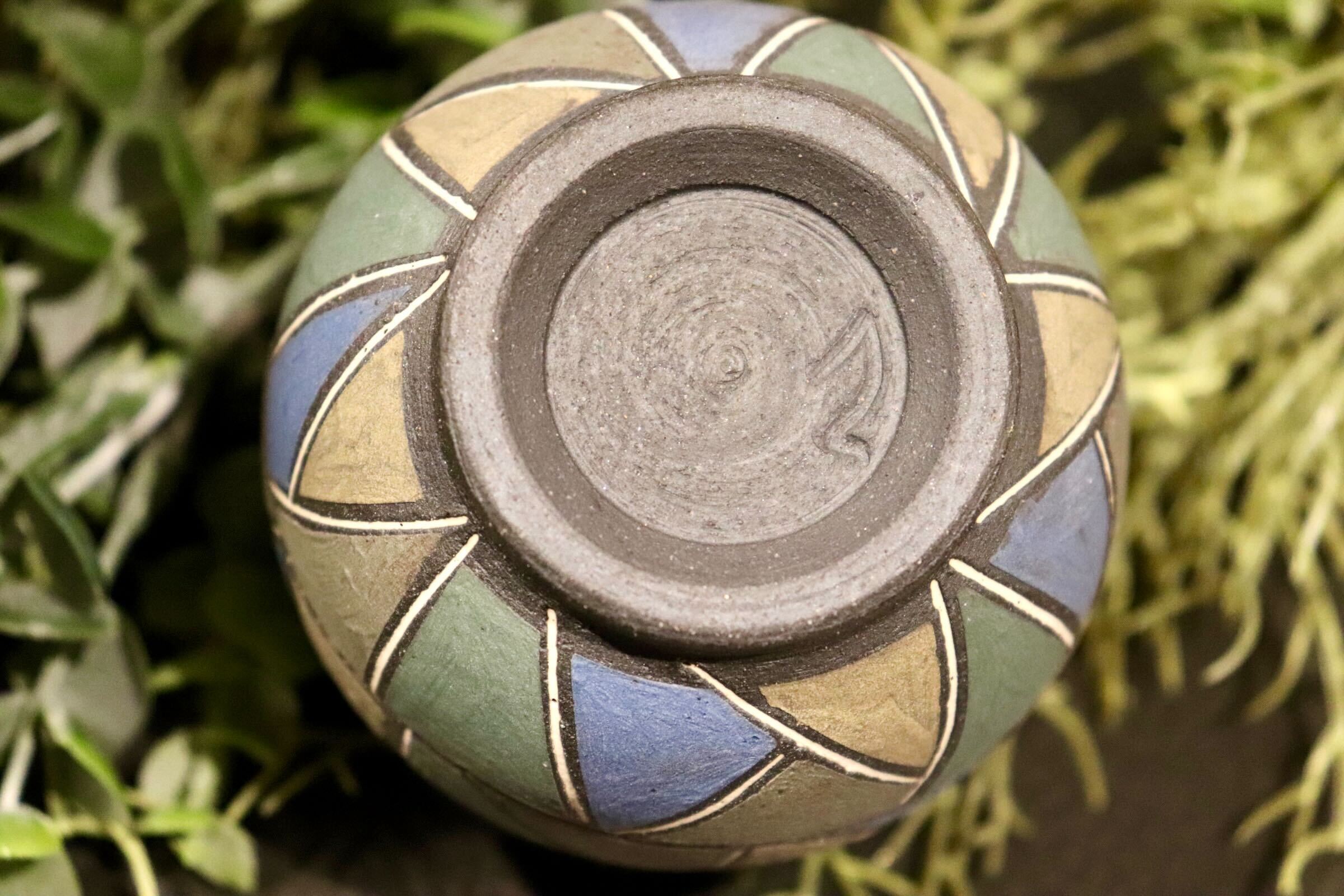 GMIO195-A◯市野悟窯 丹波焼 色彩湯呑み 陶器 湯呑 市野哲次 伝統工芸 丹波篠山 未使用