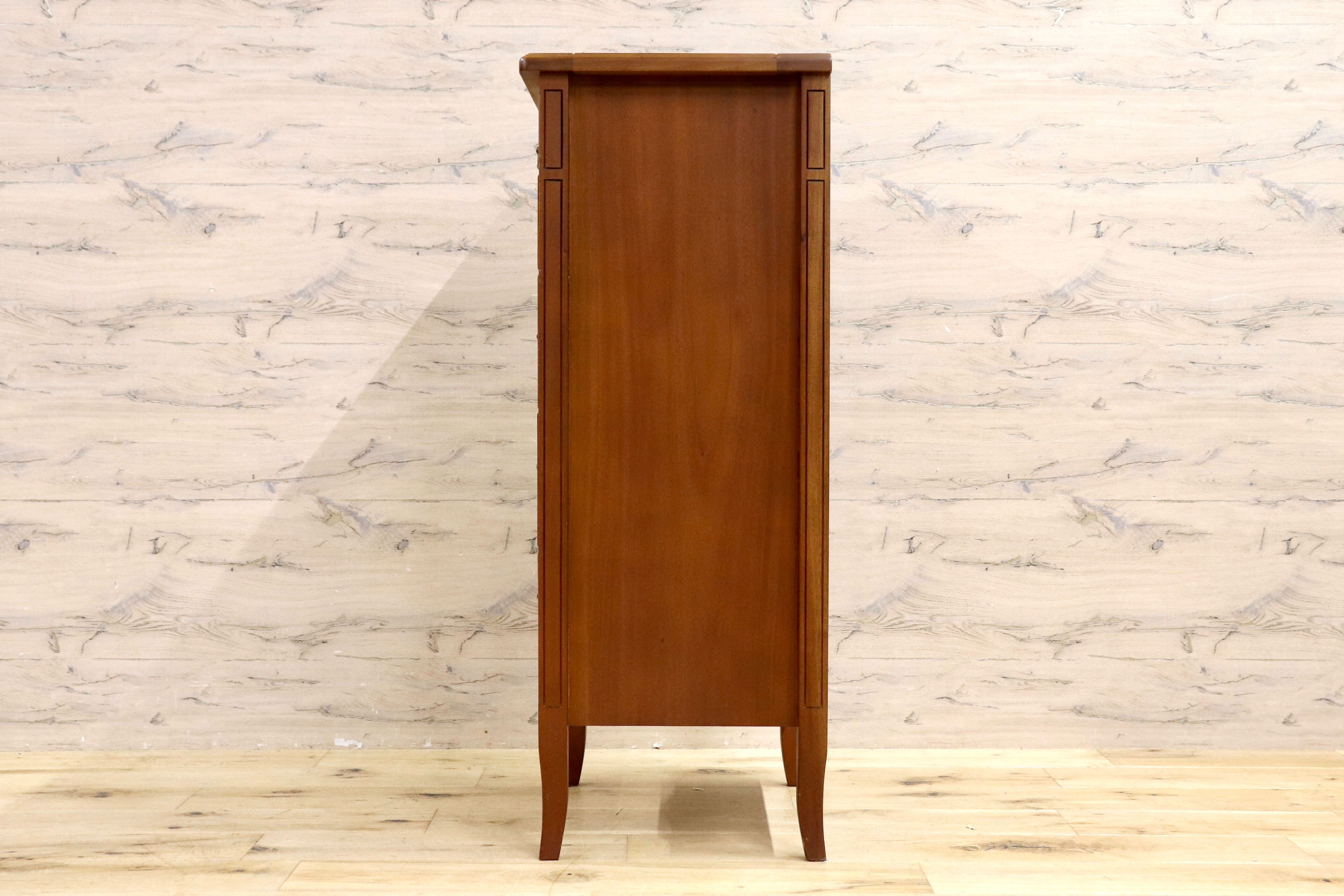 GMIH297○曙工芸 サポーレ 5段チェスト 2315 サイドチェスト 引き出し 収納 チェスト アンティーク調 クラシック インテリア