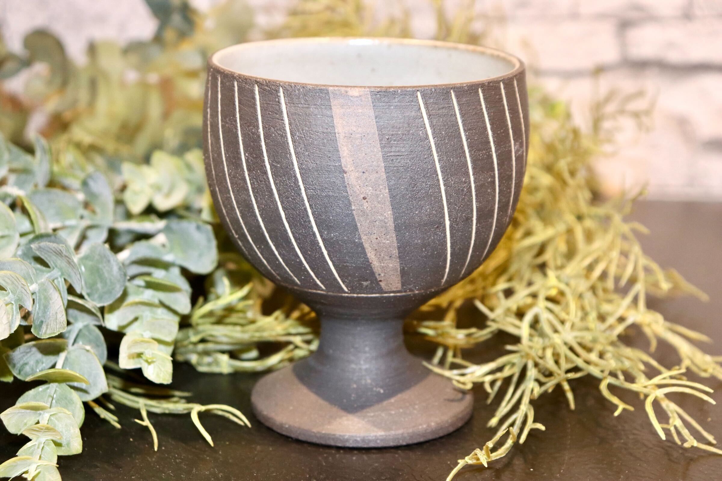 GMIO216-A◯市野悟窯 丹波焼 ワインカップ 陶器 酒器 市野哲次 伝統工芸 丹波篠山 未使用