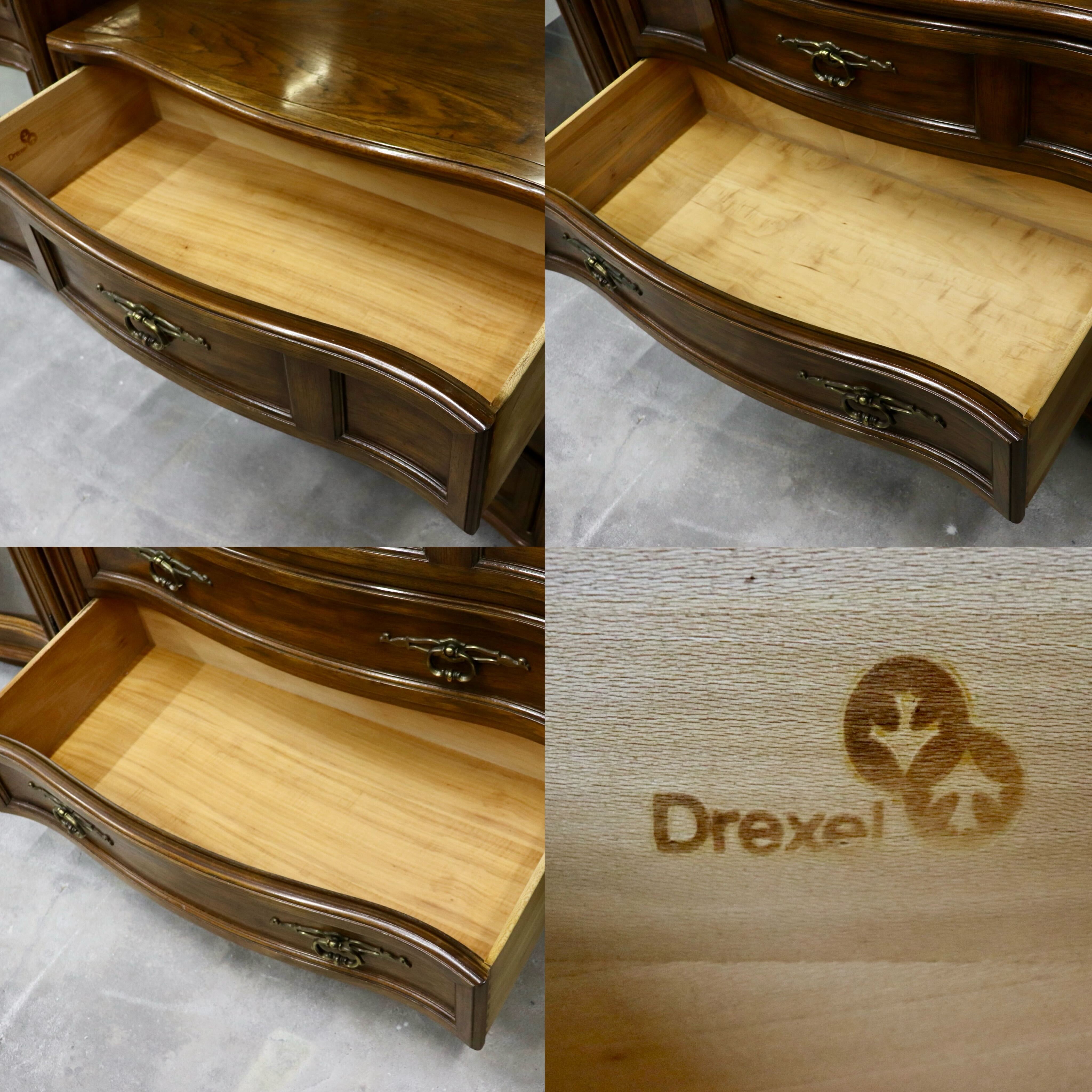GMHK539○DREXEL HERITAGE /ドレクセルヘリテイジ Grand Villa グランドヴィラ ガラスキャビネット 飾り棚 最高級 約280万※発送不可