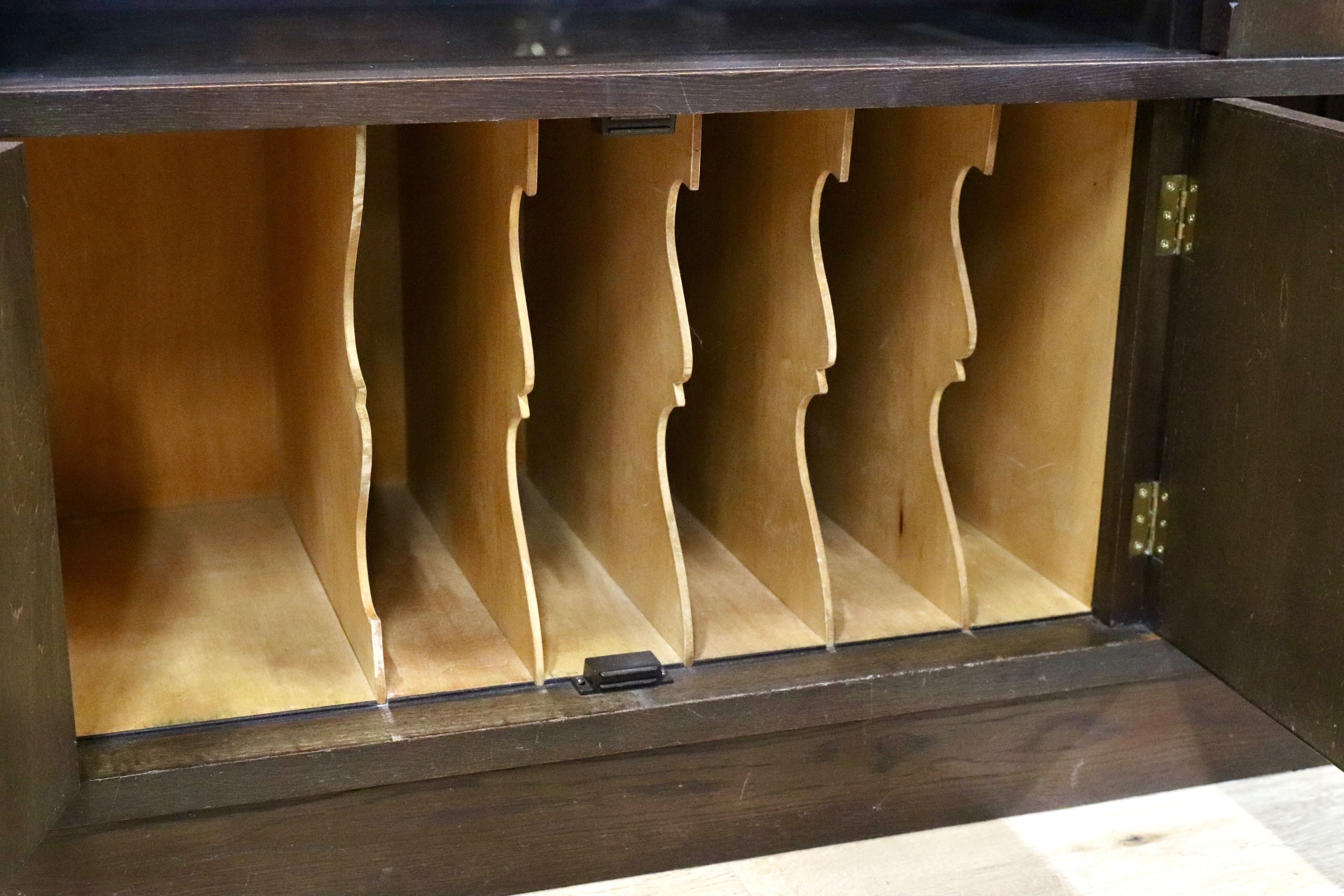 GMGH391○神戸家具 永田良介商店 特注 サイドボード リビングボード クラシック ヴィンテージ アンティーク 楢材 稀少 約100万※発送不可