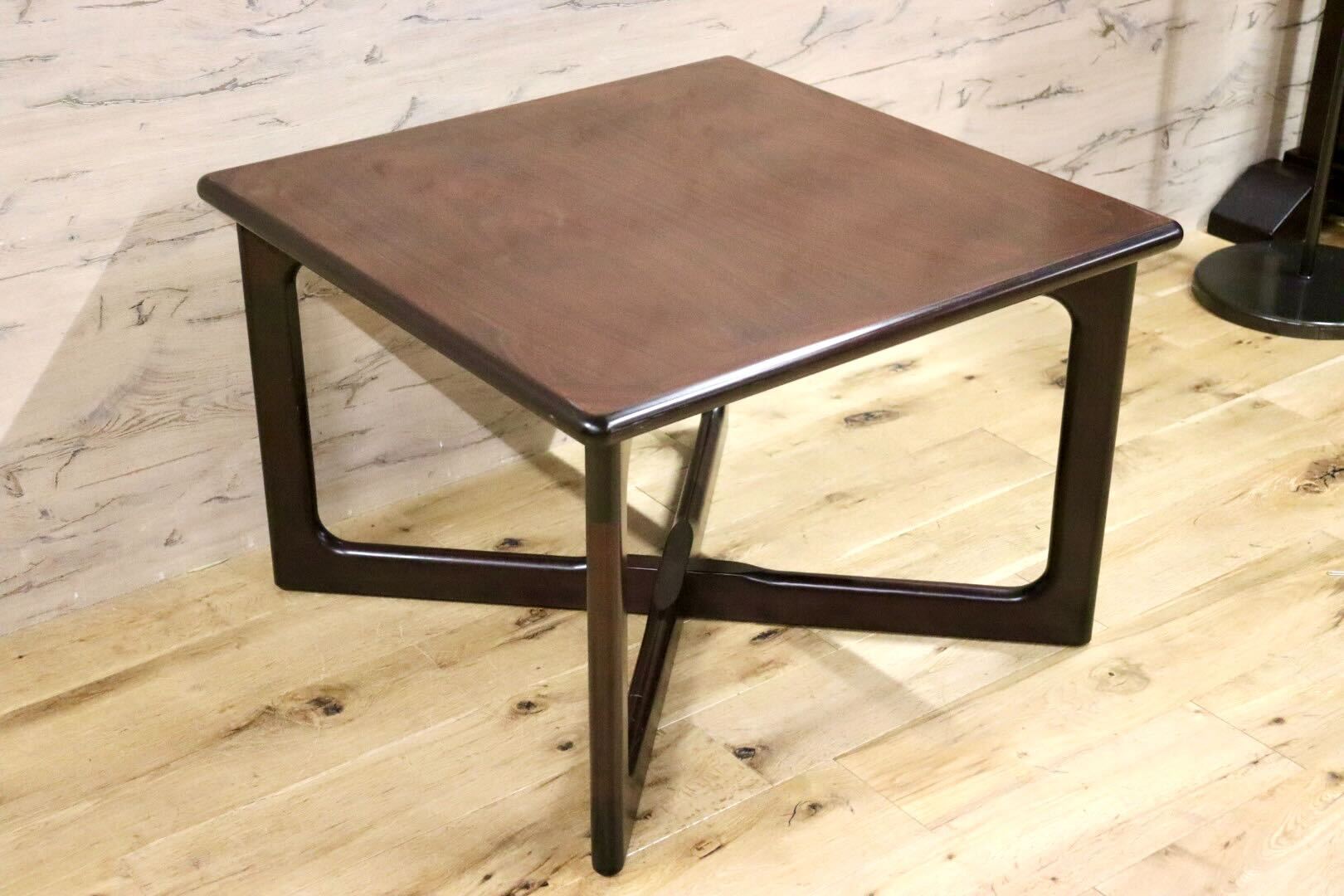 GMGK517○dyrlund / デューロン サイドテーブル コーヒーテーブル センターテーブル ローズウッド 北欧ヴィンテージ デンマーク 応接 稀少