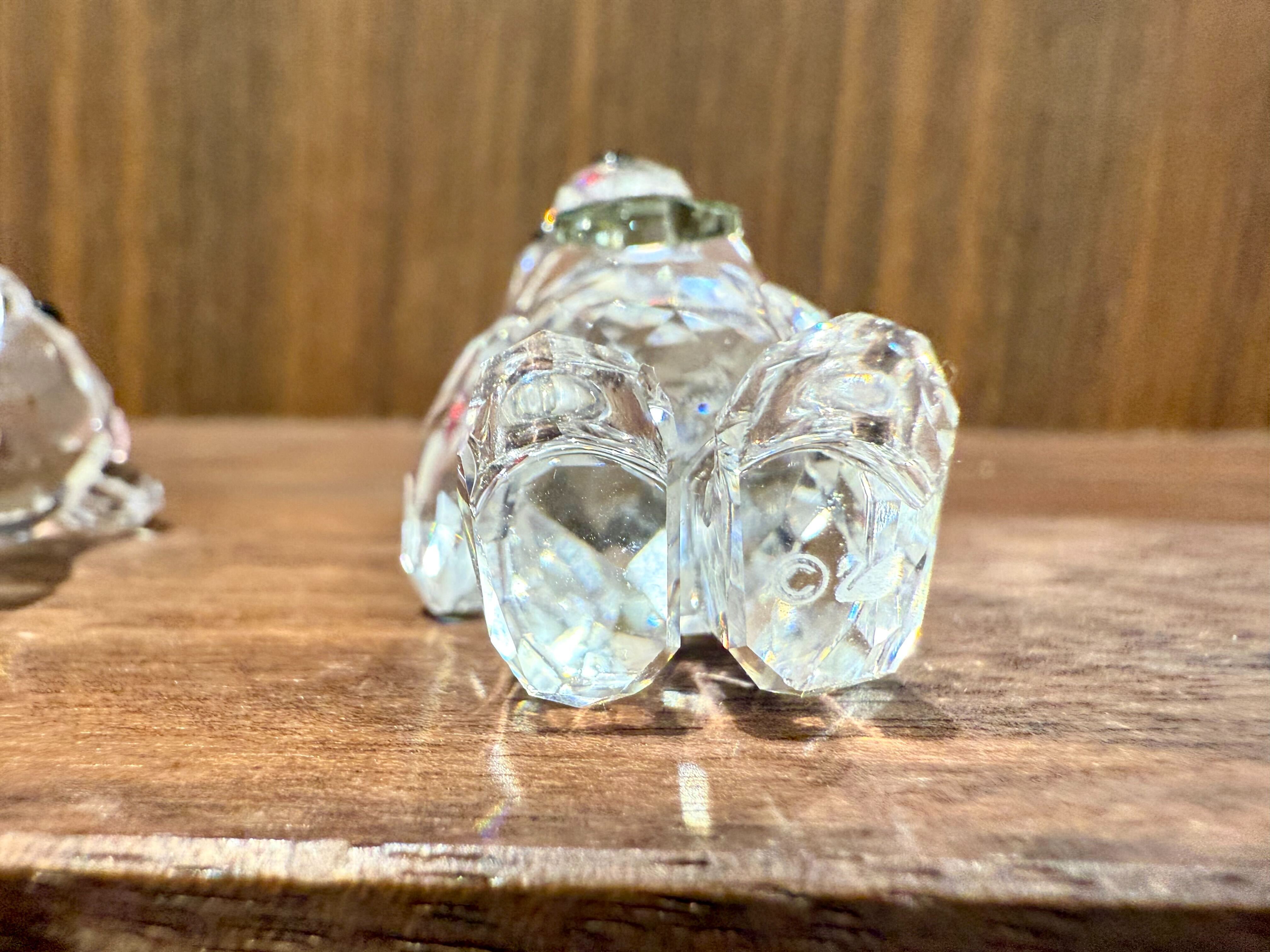 GMIO57◯SWAROVSKI / スワロフスキー krisベア A Lovely Surprise 素敵なサプライズ カップル 置物 クリスタル
