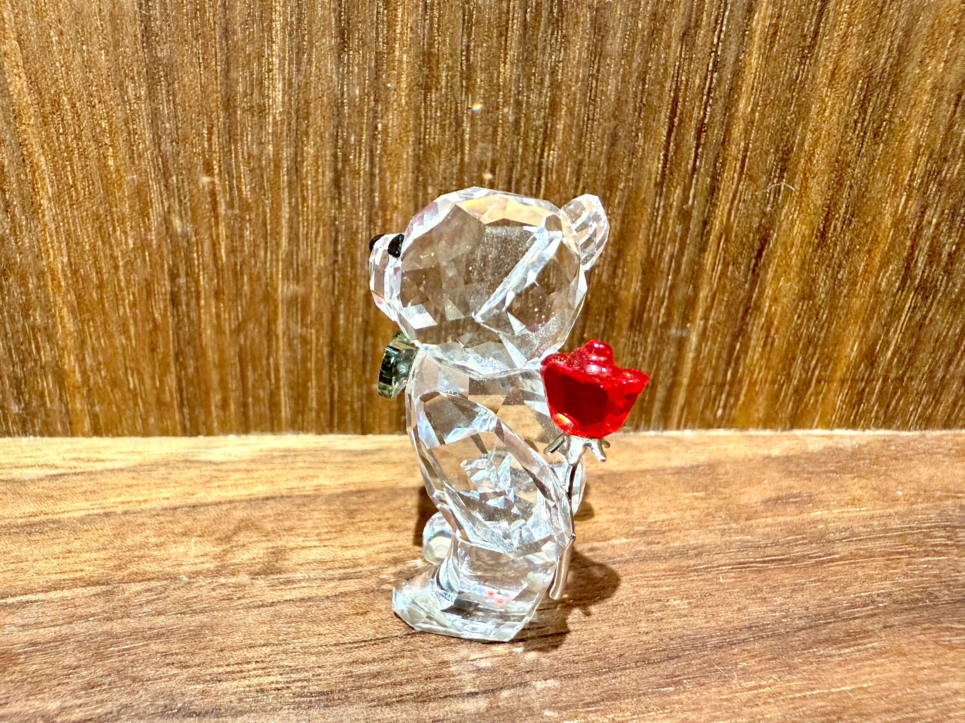 GMIO57◯SWAROVSKI / スワロフスキー krisベア A Lovely Surprise 素敵なサプライズ カップル 置物 クリスタル