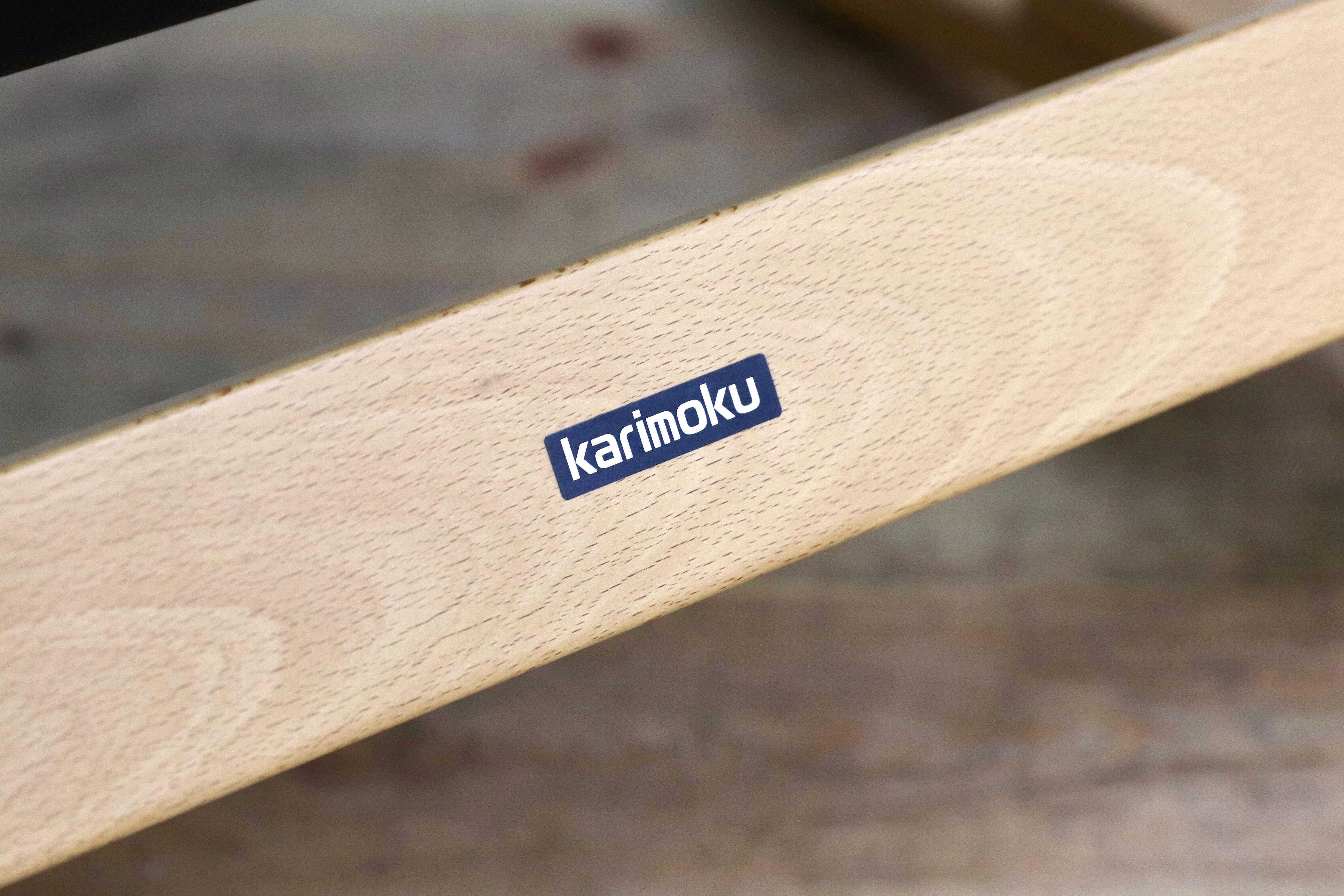 GMIK368A○karimoku / カリモク WW77 1人掛けソファ シングルソファ ラウンジチェア 黒 本革 北欧スタイル 曲木 国産家具 約21.5万