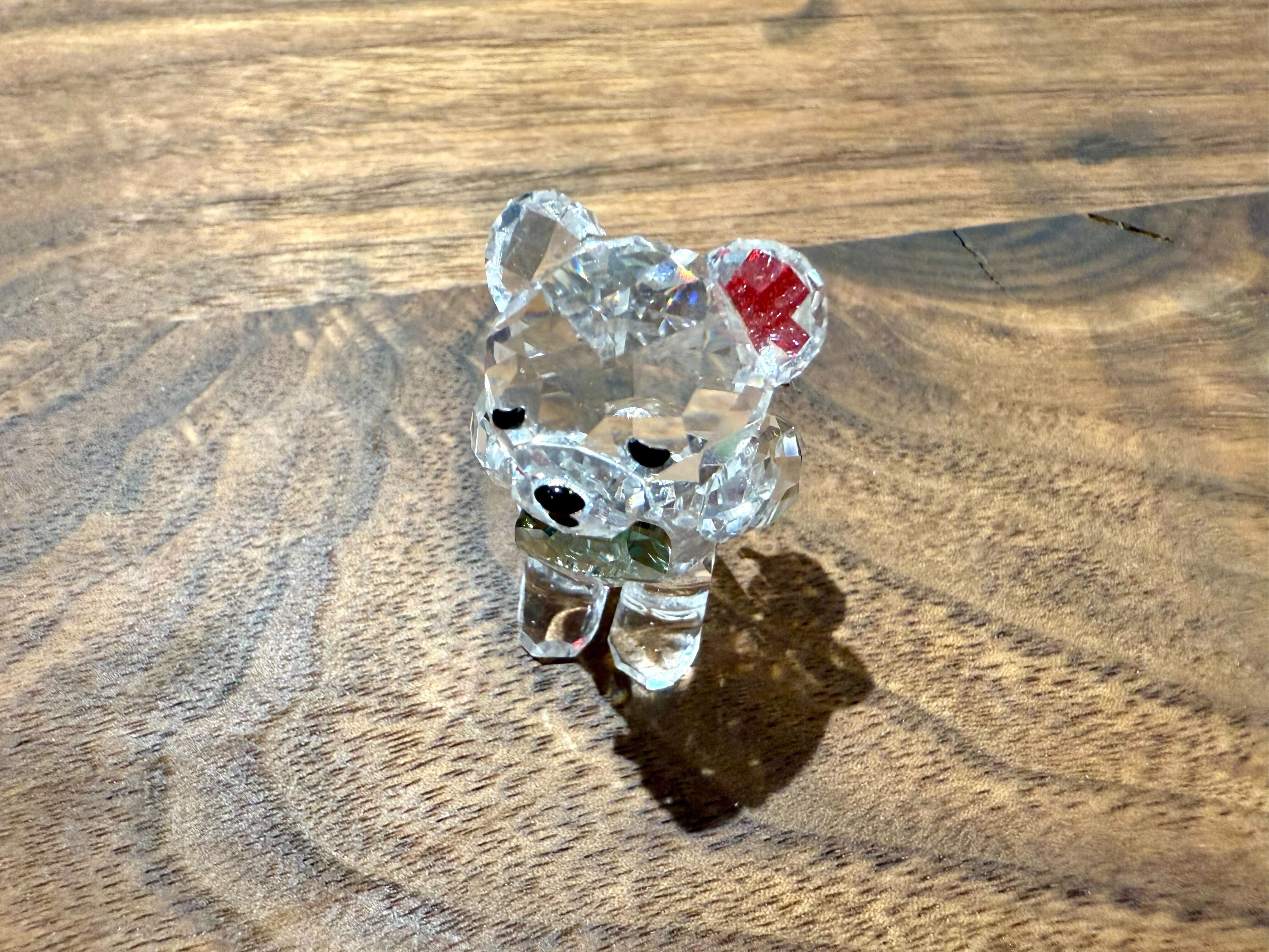 GMIO57◯SWAROVSKI / スワロフスキー krisベア A Lovely Surprise 素敵なサプライズ カップル 置物 クリスタル