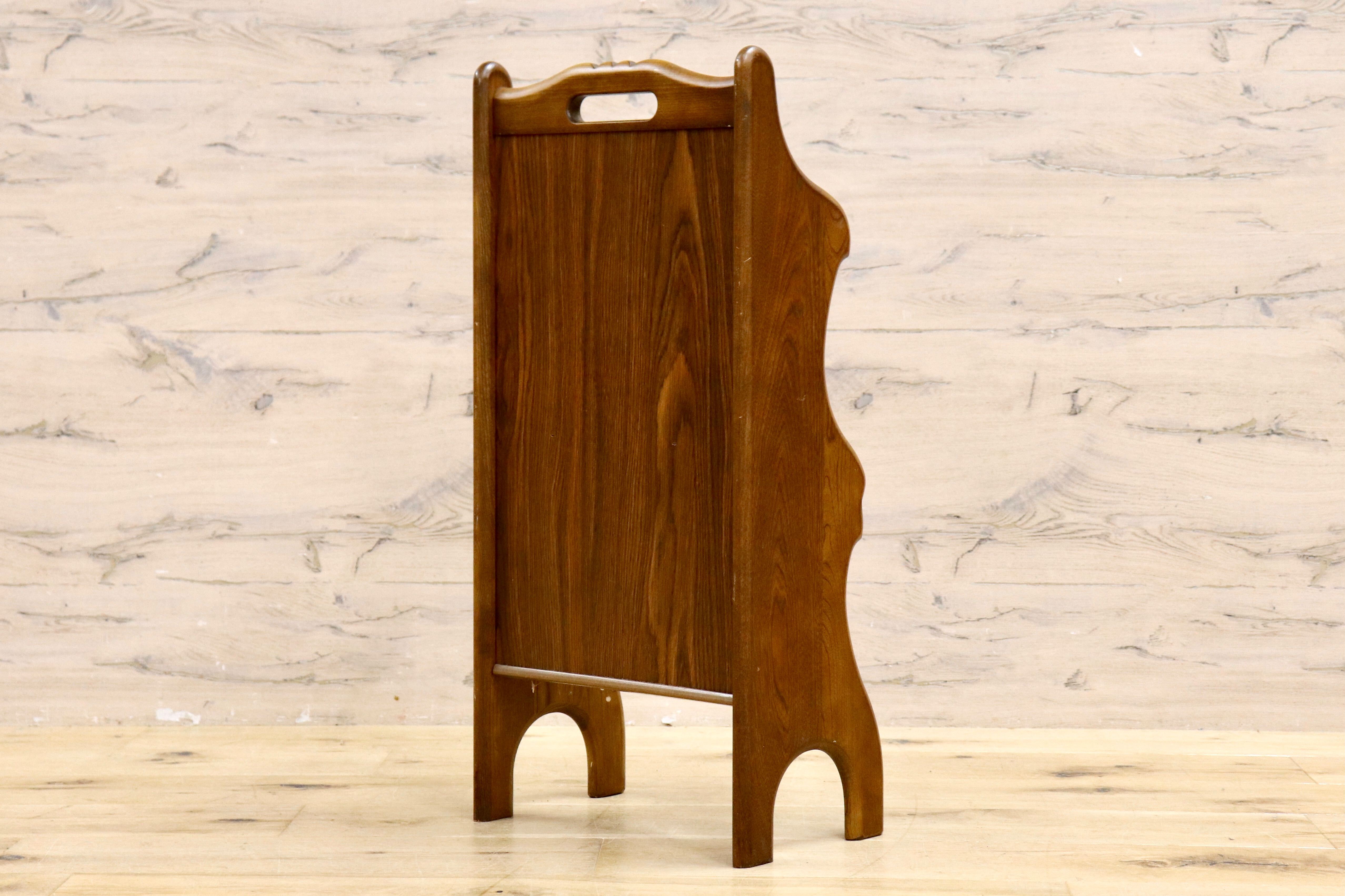 GMIH306○カリモク / karimoku マガジンラック コロニアル スリッパラック 2段 木製 ラタン 雑誌 本 収納