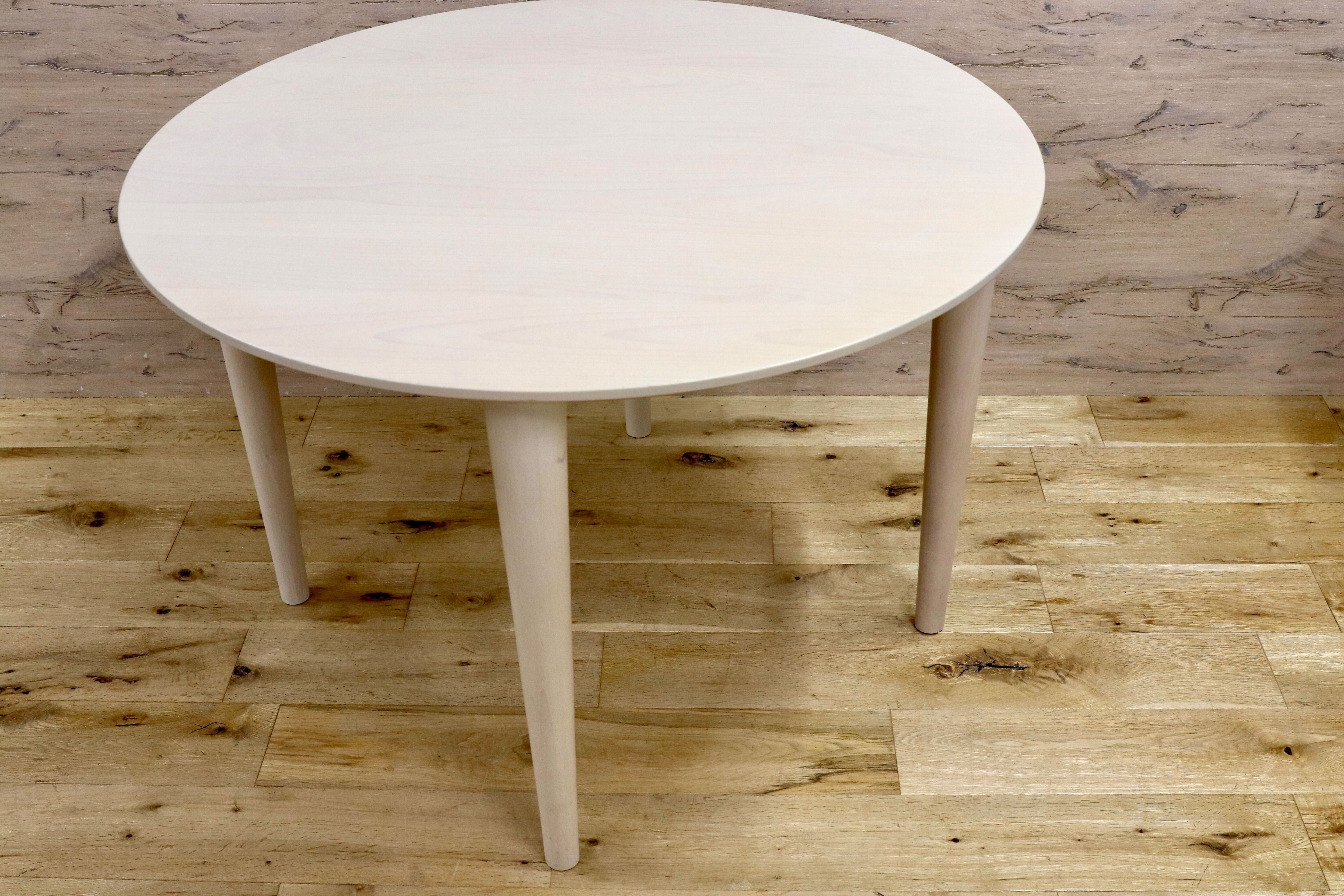 GMHS518○柏木工 / KASHIWA ダイニングテーブル 食卓テーブル オフホワイト ビーチ材 飛騨家具 2〜4人掛け