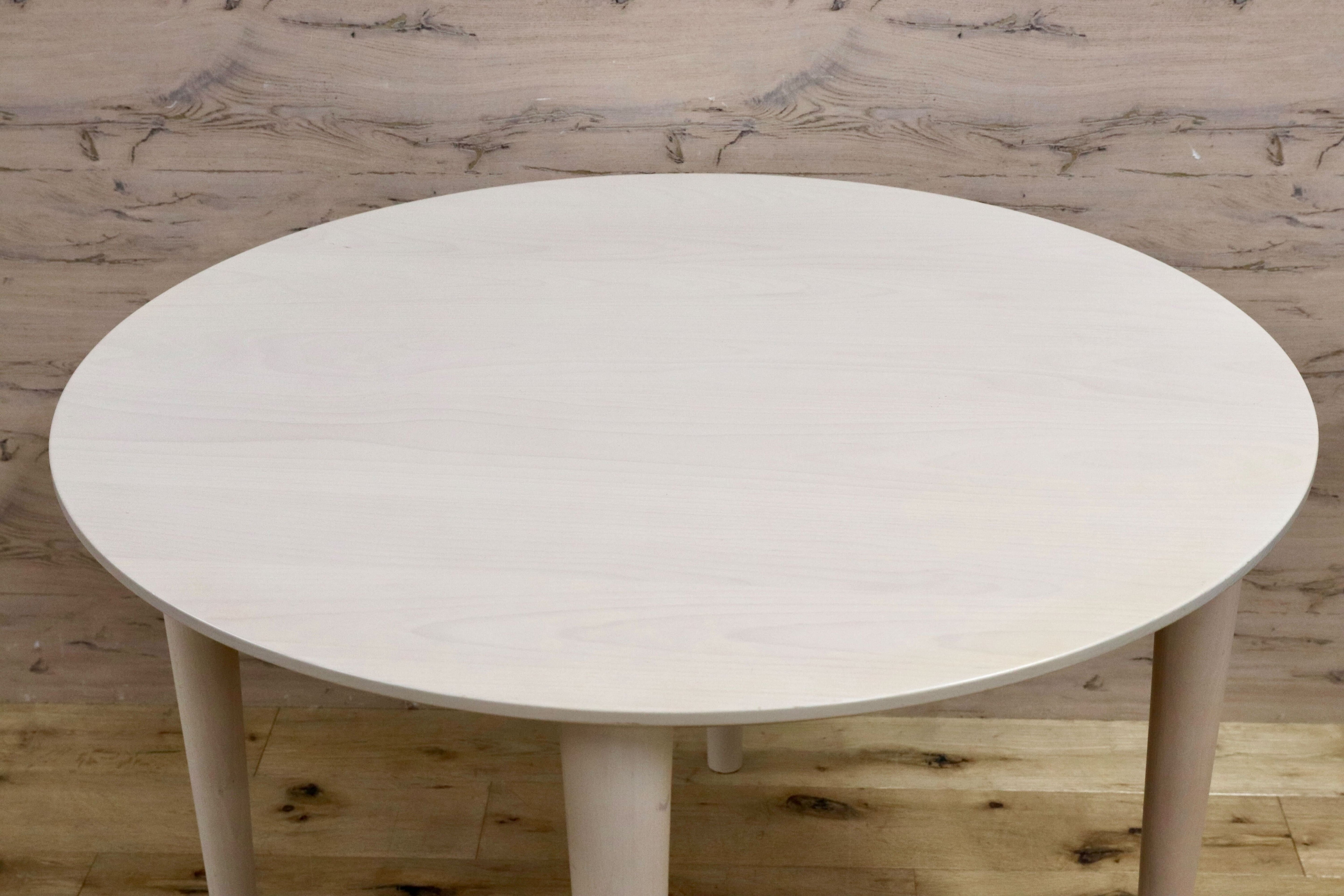 GMHS518○柏木工 / KASHIWA ダイニングテーブル 食卓テーブル オフホワイト ビーチ材 飛騨家具 2〜4人掛け