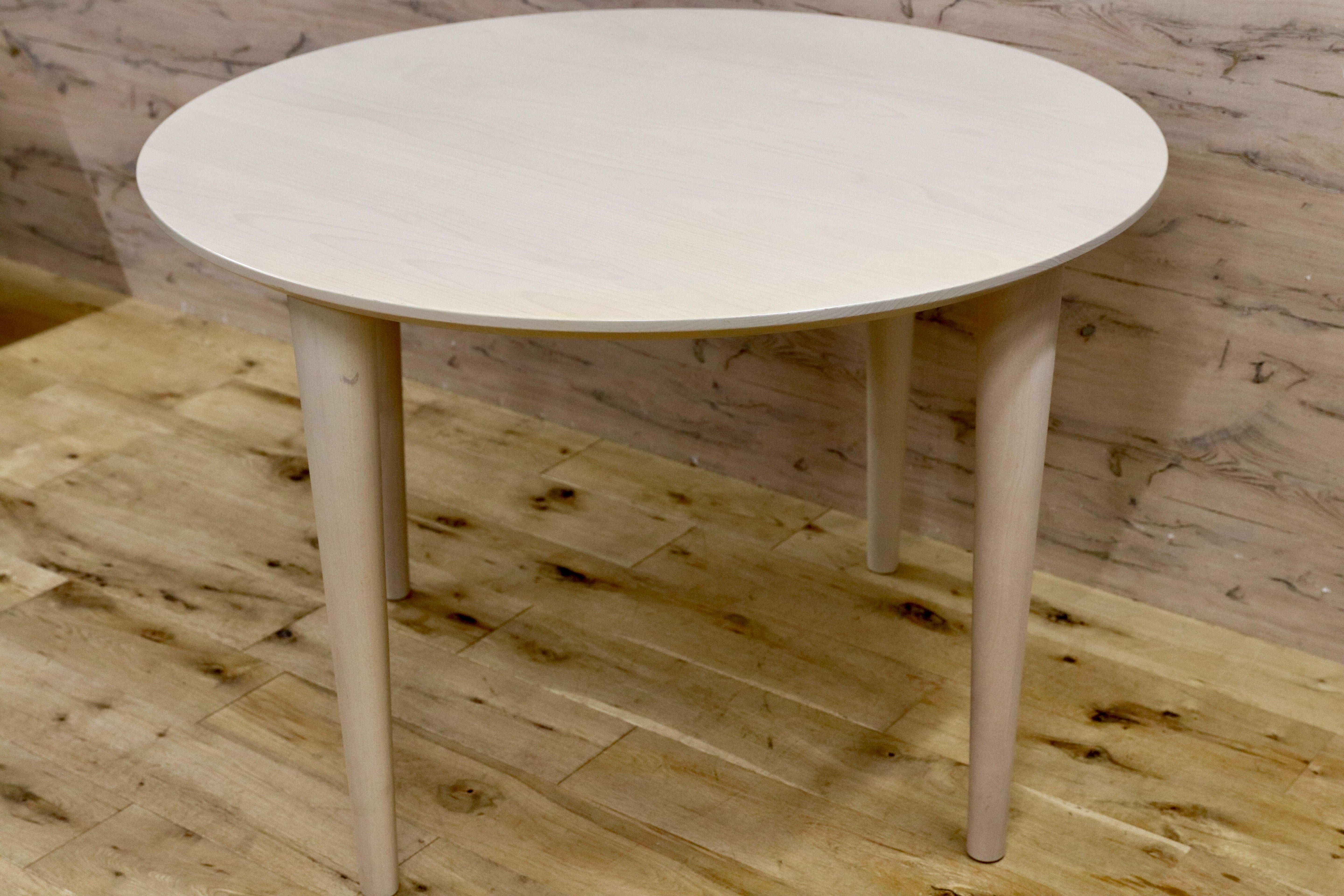 GMHS518○柏木工 / KASHIWA ダイニングテーブル 食卓テーブル オフホワイト ビーチ材 飛騨家具 2〜4人掛け