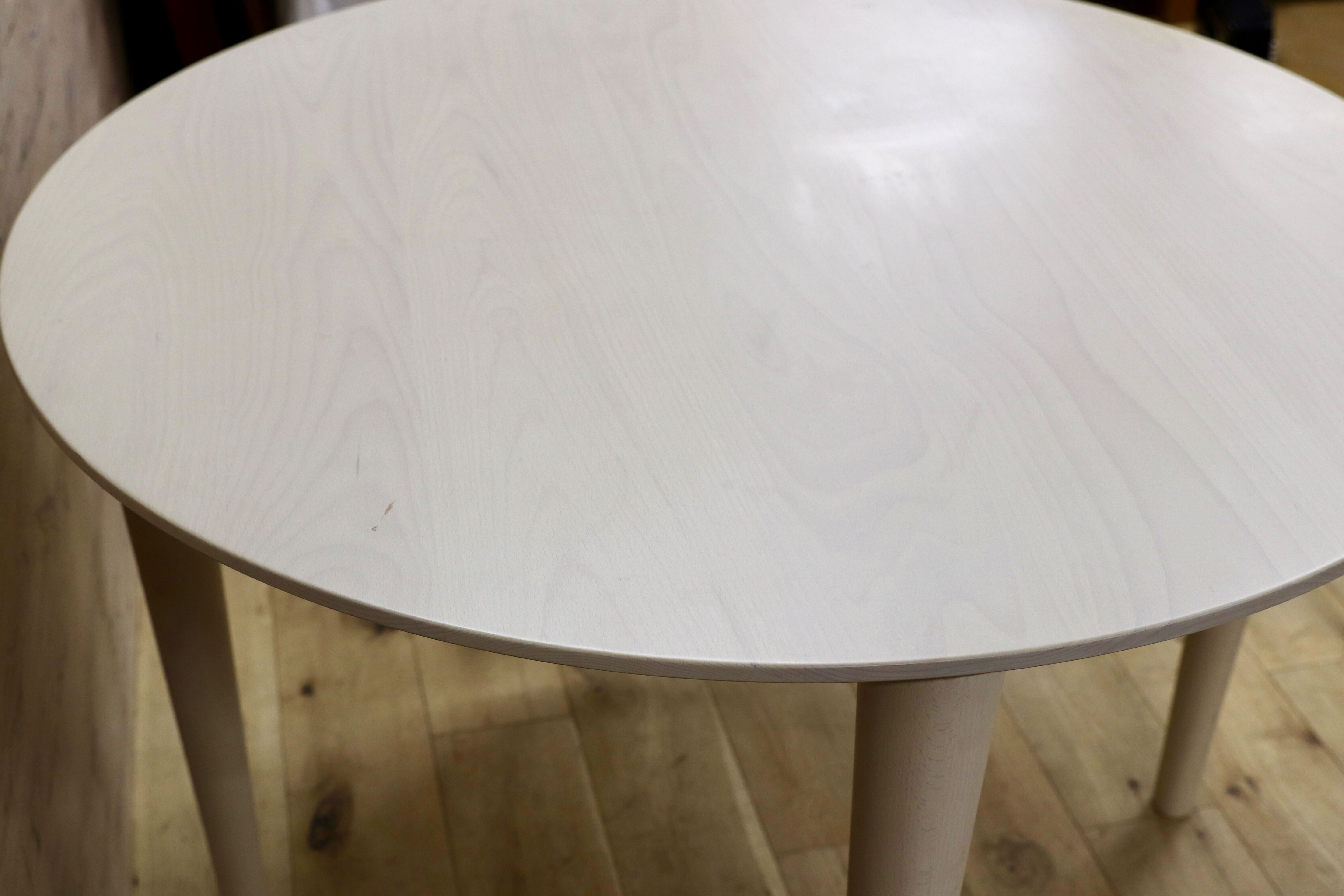 GMHS518○柏木工 / KASHIWA ダイニングテーブル 食卓テーブル オフホワイト ビーチ材 飛騨家具 2〜4人掛け