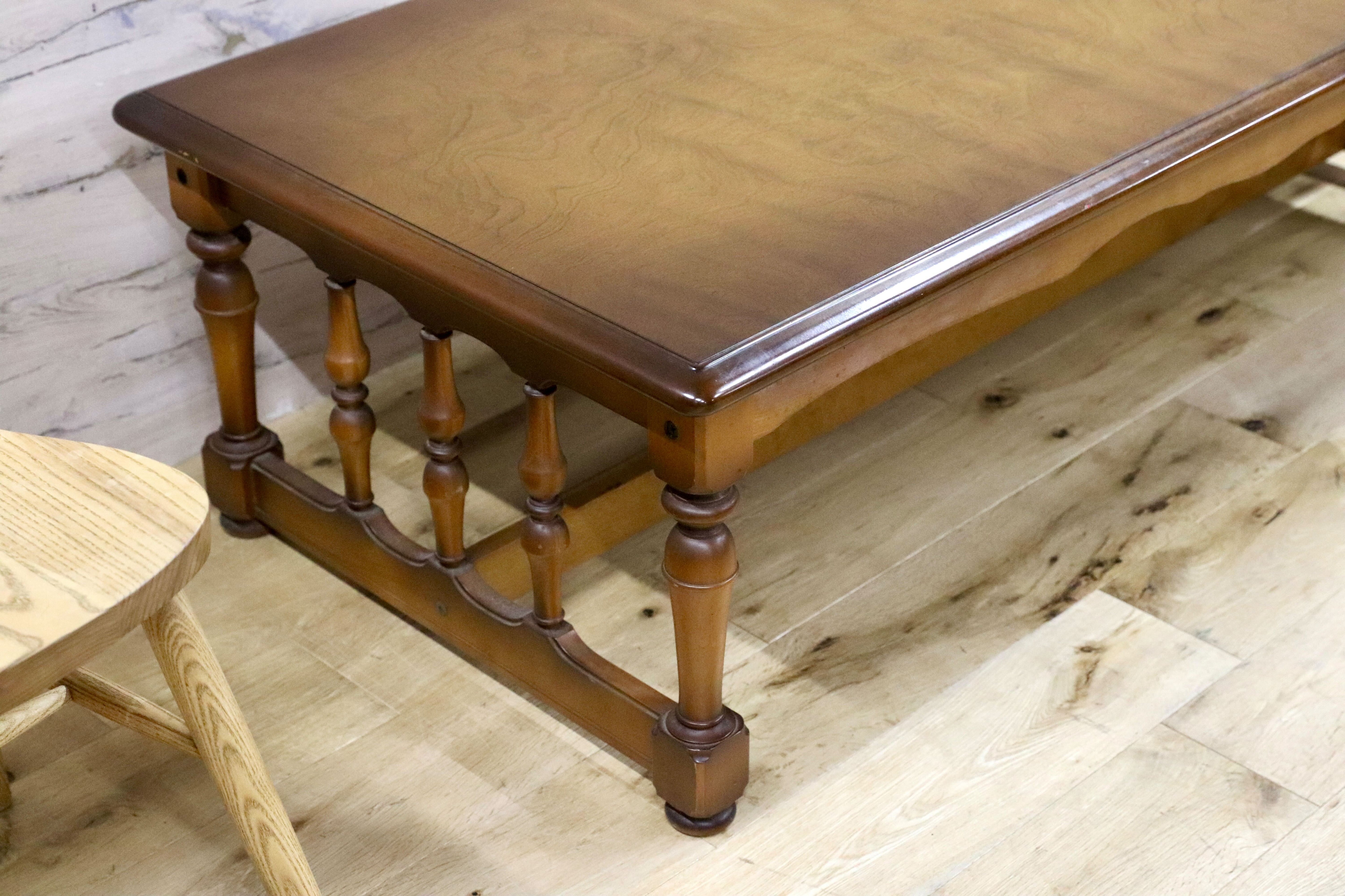 GMGH399○MORISHIGE / モリシゲ センターテーブル リビングテーブル 応接机 IDC大塚家具 クラシック ヴィンテージ レトロ 大正モダン 稀少