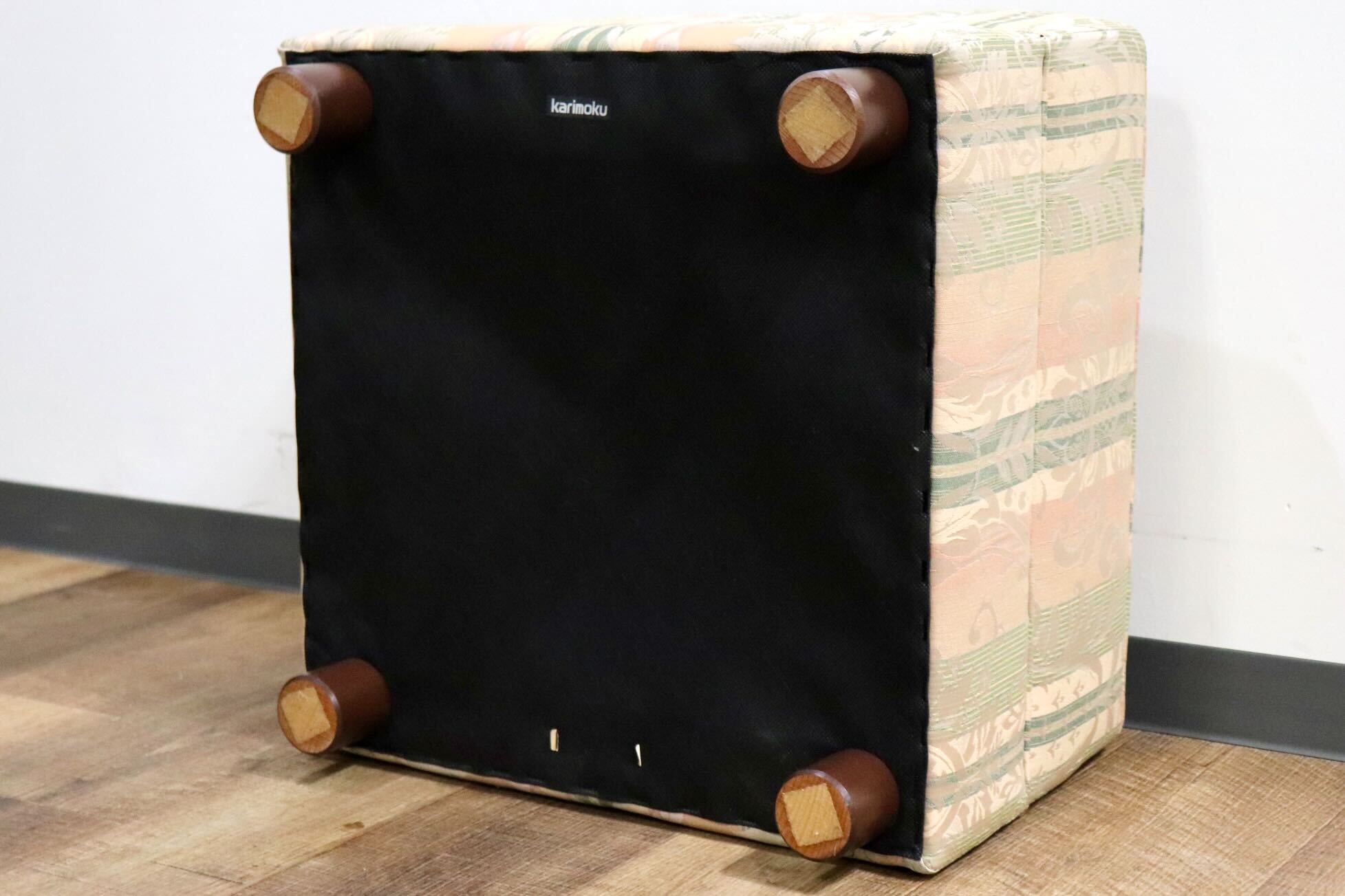 GMHN266G○karimoku / カリモク オットマン スツール フットスツール 腰掛け エレガント ファブリック 国産家具