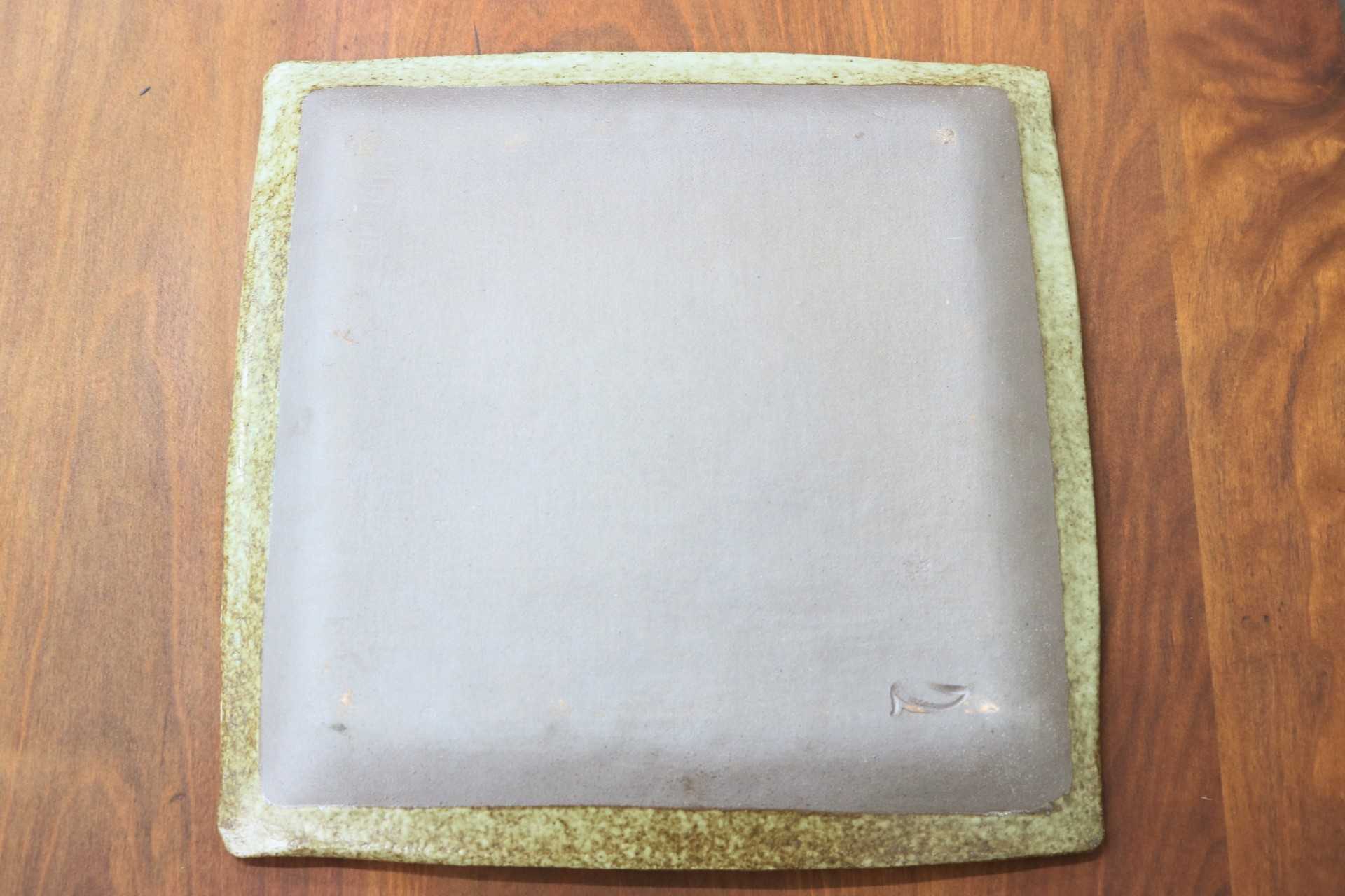 GMJO93A◯市野悟窯 市野哲次 丹波焼 角皿 陶器 現代陶芸 丹波篠山 作家物