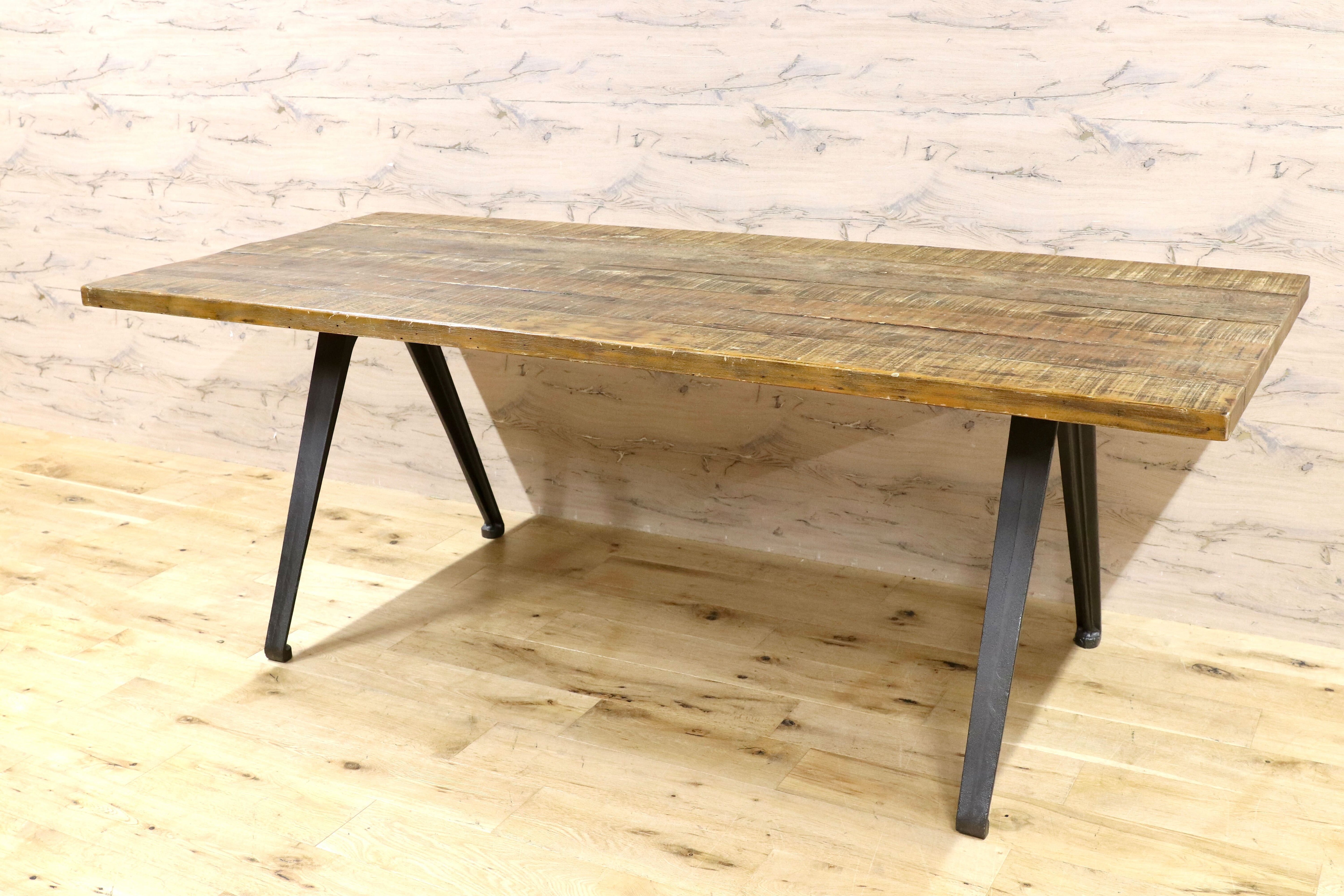 GMHN110○knotantiques / ノットアンティークス YORKOLDPINETABLE ヨークテーブル 関家具 廃番 インダストリアル 無垢材 店舗什器