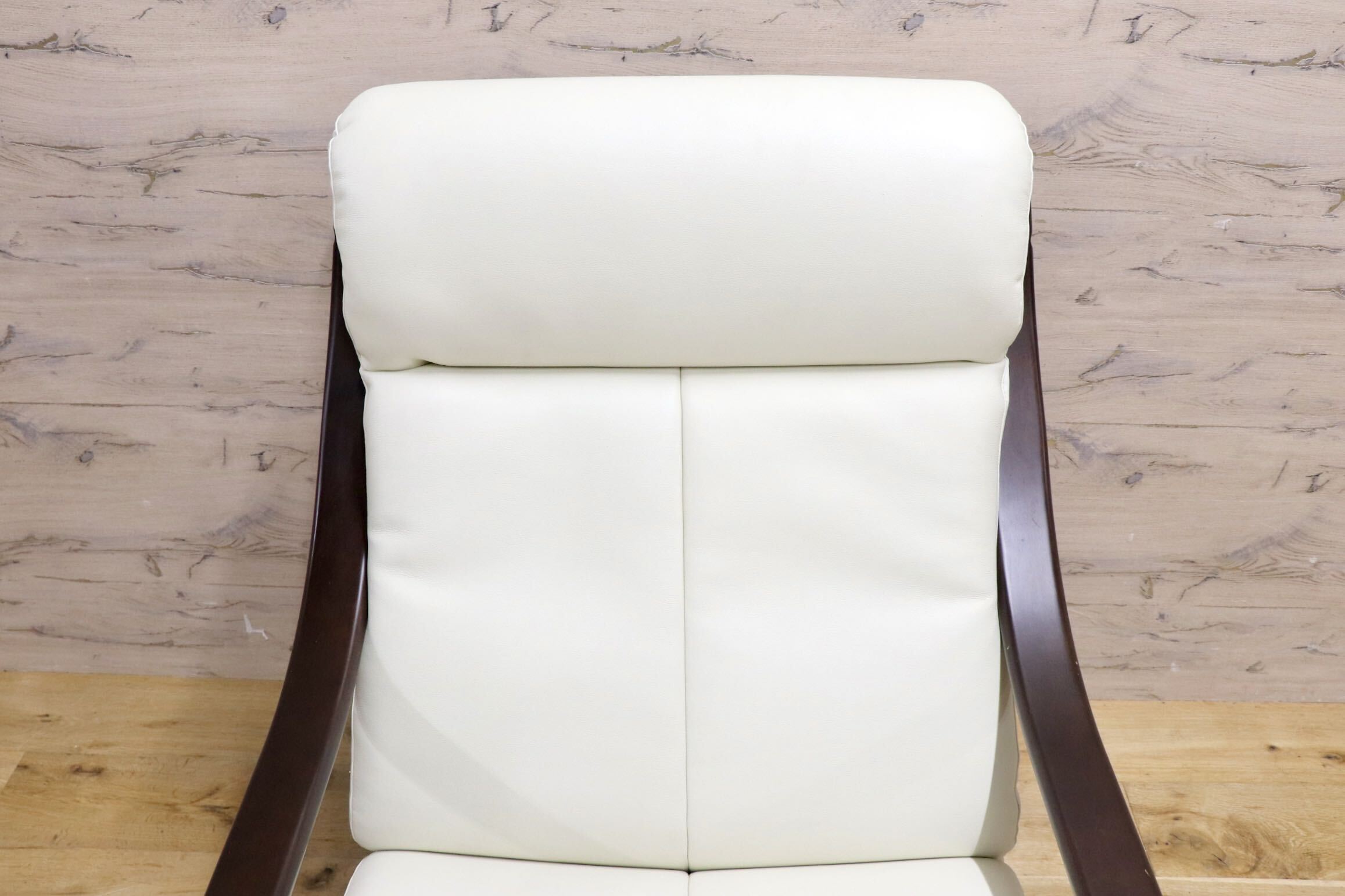 GMJK328A○冨士ファニチア / FUJI FURNITURE Agio アージオ 1人掛けソファ シングルソファ ラウンジチェア 木製 ホワイト レザー 国産家具
