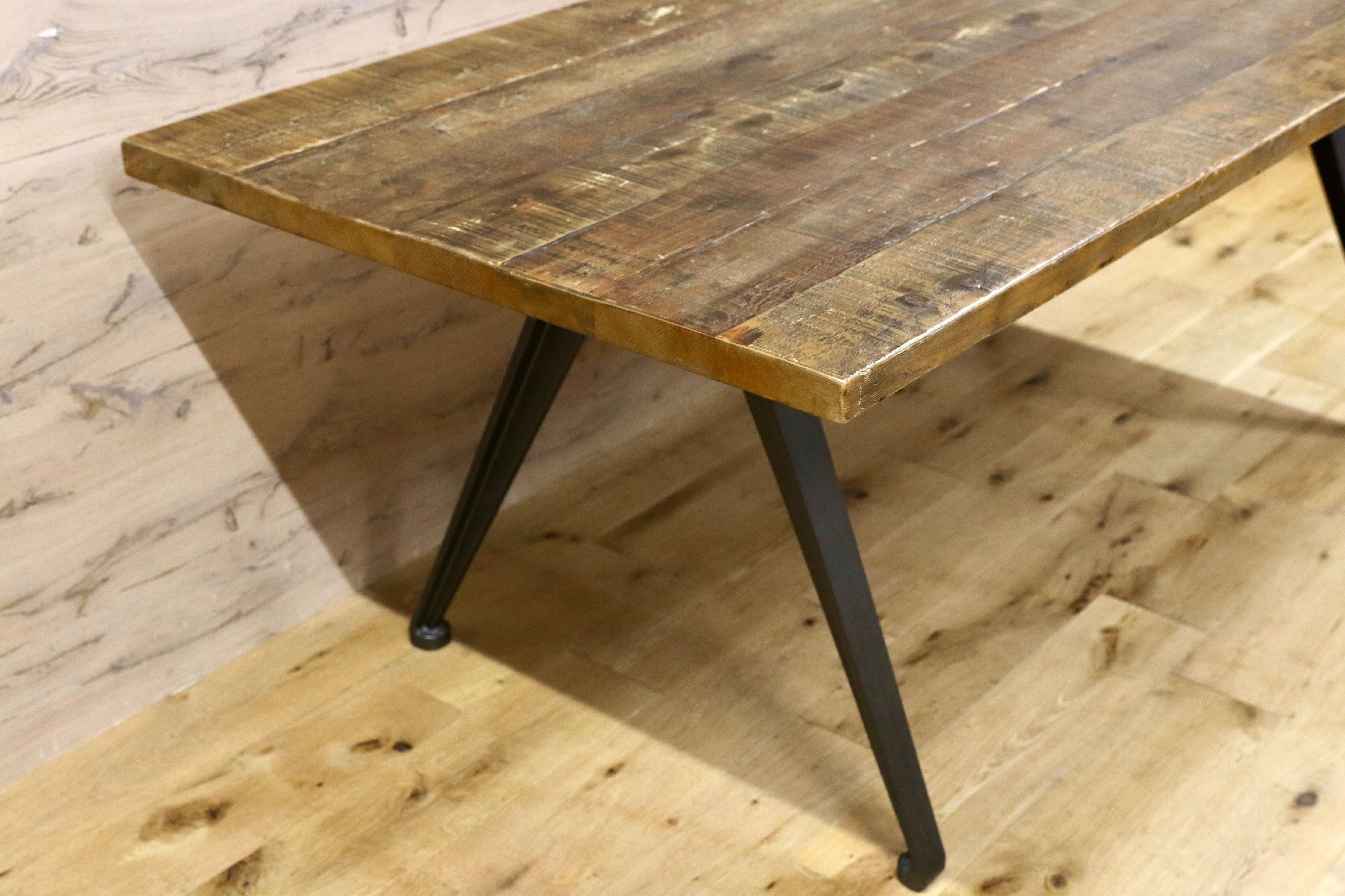GMHN110○knotantiques / ノットアンティークス YORKOLDPINETABLE ヨークテーブル 関家具 廃番 インダストリアル 無垢材 店舗什器