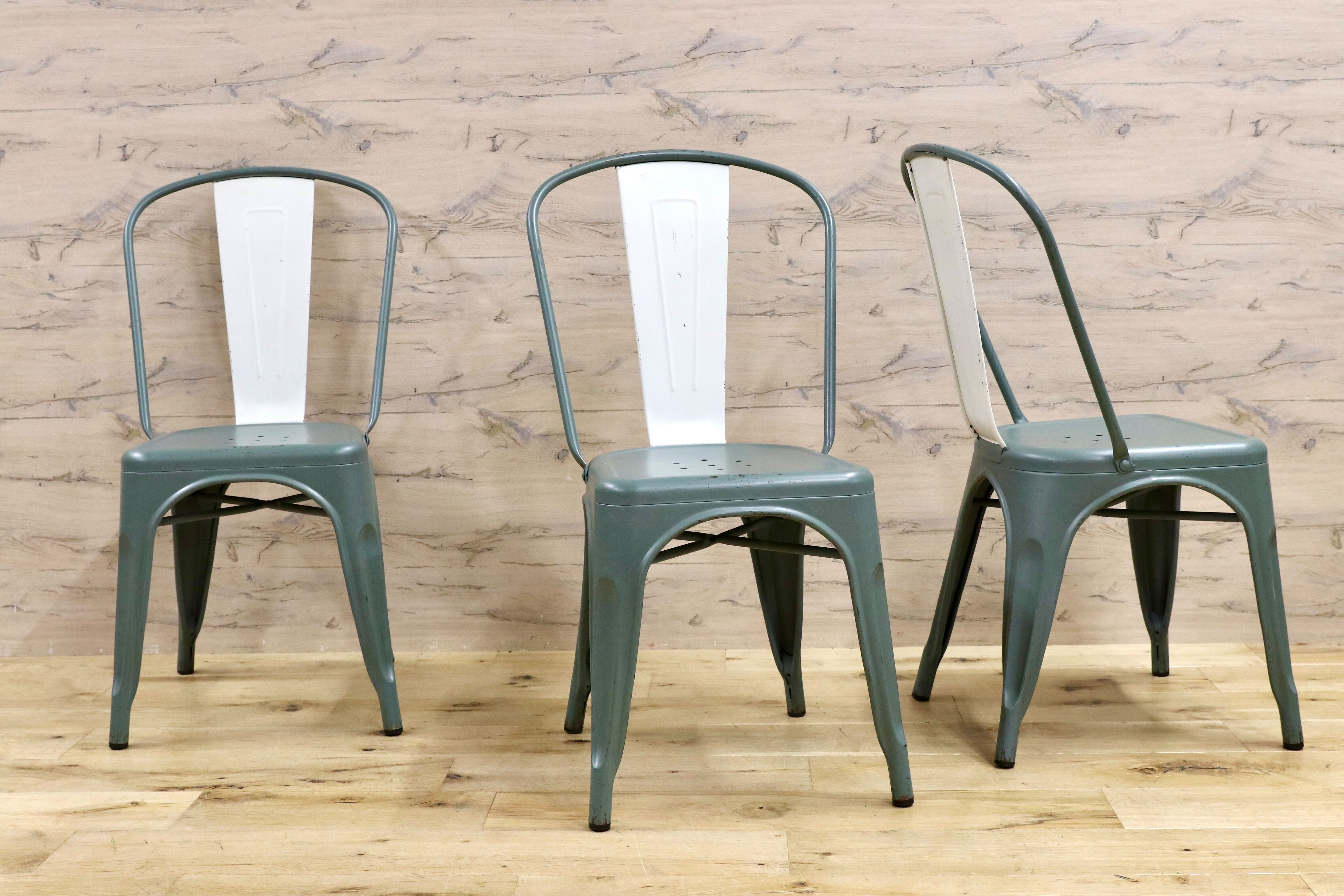 GMHN110A○CRASH GATE / クラッシュゲート GREG グレッグ ダイニングチェア 椅子 3脚セット スタッキング インダストリアル 関家具