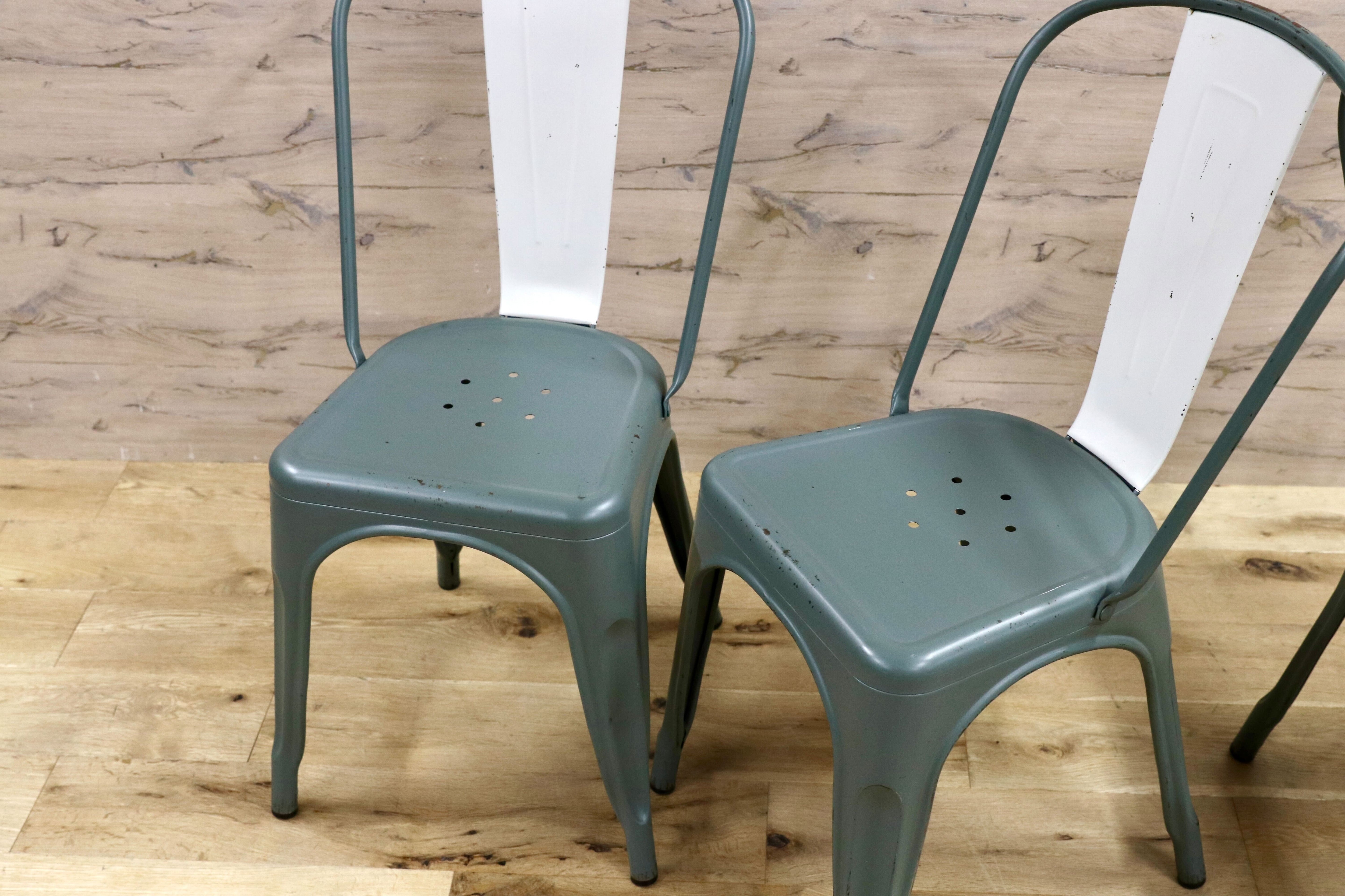 GMHN110A○CRASH GATE / クラッシュゲート GREG グレッグ ダイニングチェア 椅子 3脚セット スタッキング インダストリアル 関家具